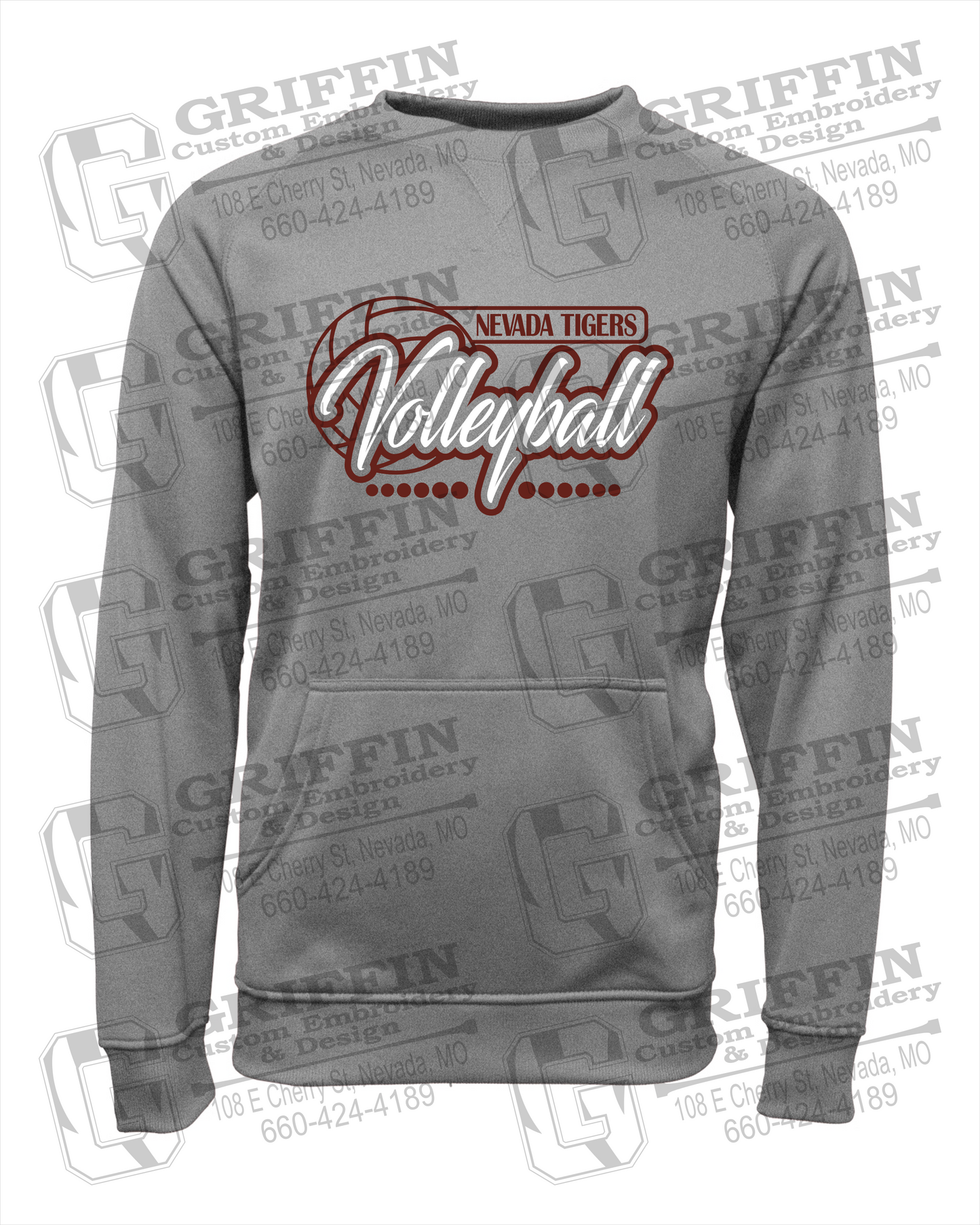 Performance Fleece Sweatshirt - Volleyball - Nevada Tigers 23-Q