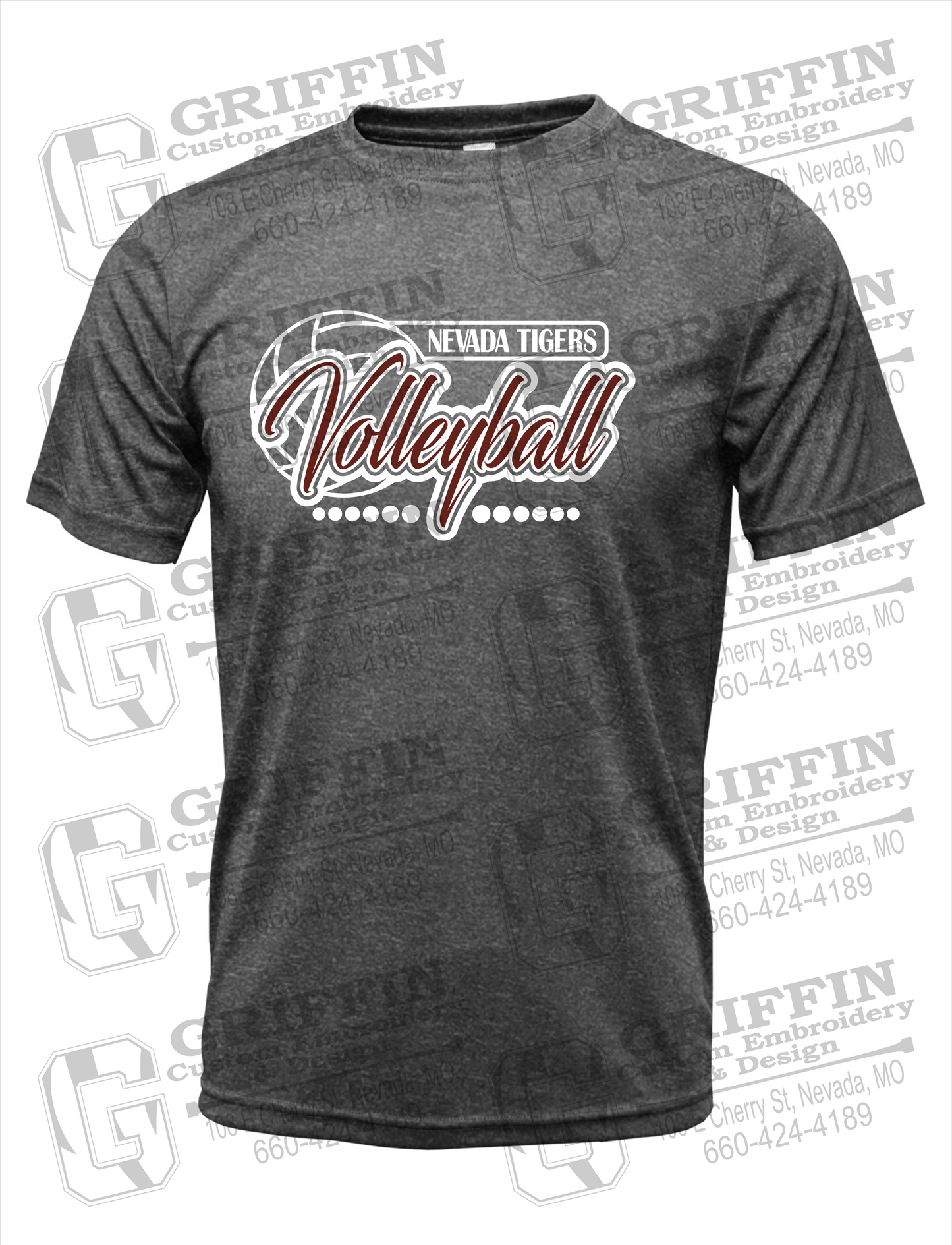 Dry-Fit Short Sleeve T-Shirt - Volleyball - Nevada Tigers 23-Q