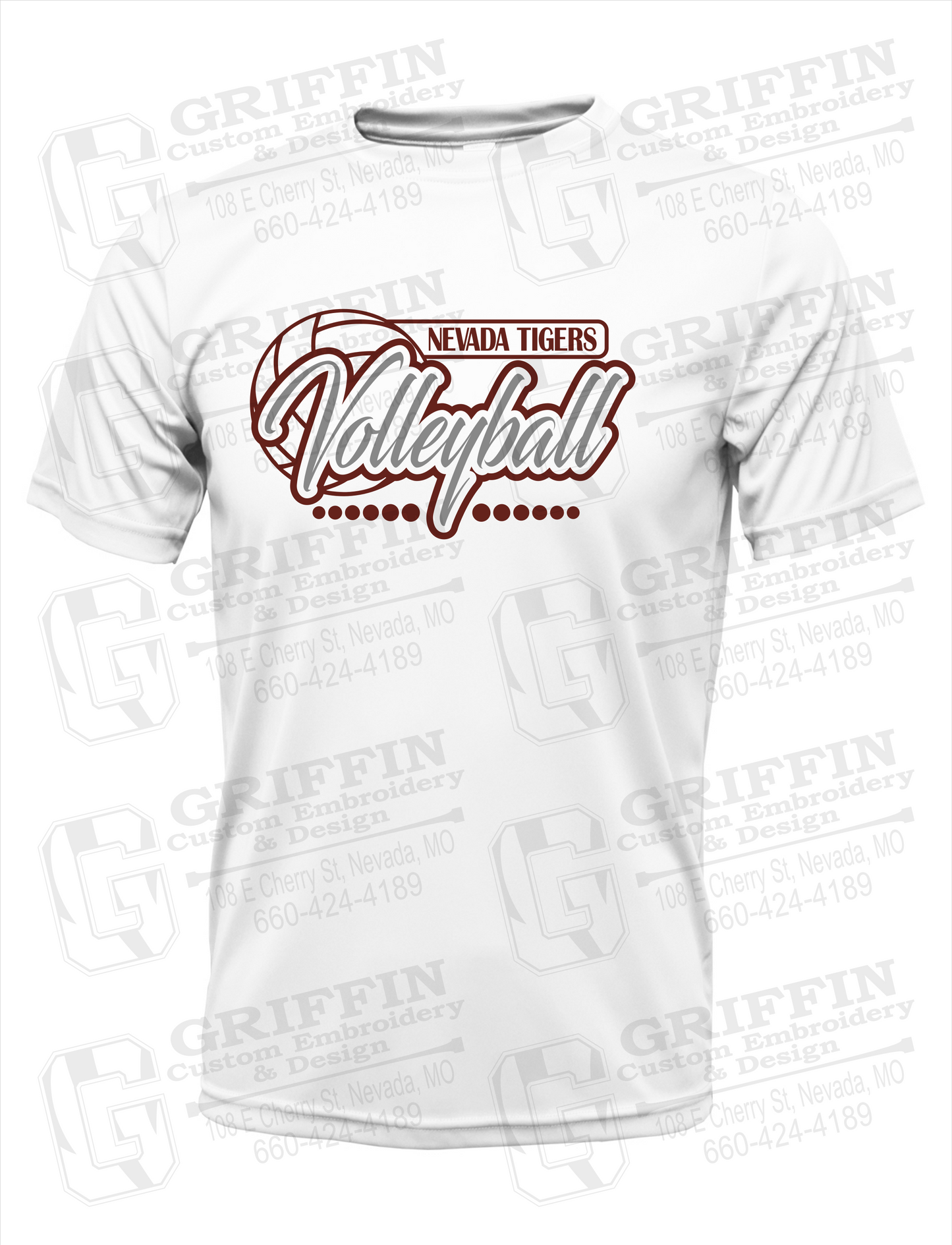 Dry-Fit Short Sleeve T-Shirt - Volleyball - Nevada Tigers 23-Q