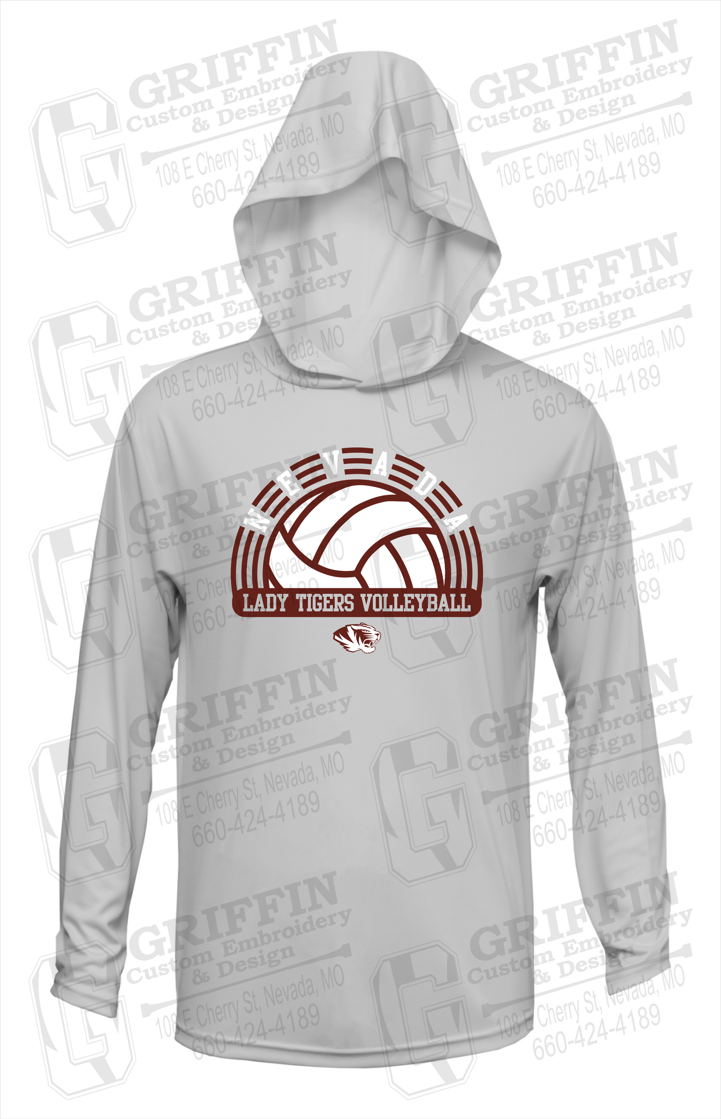 Dry-Fit T-Shirt Hoodie - Volleyball - Nevada Tigers 23-R