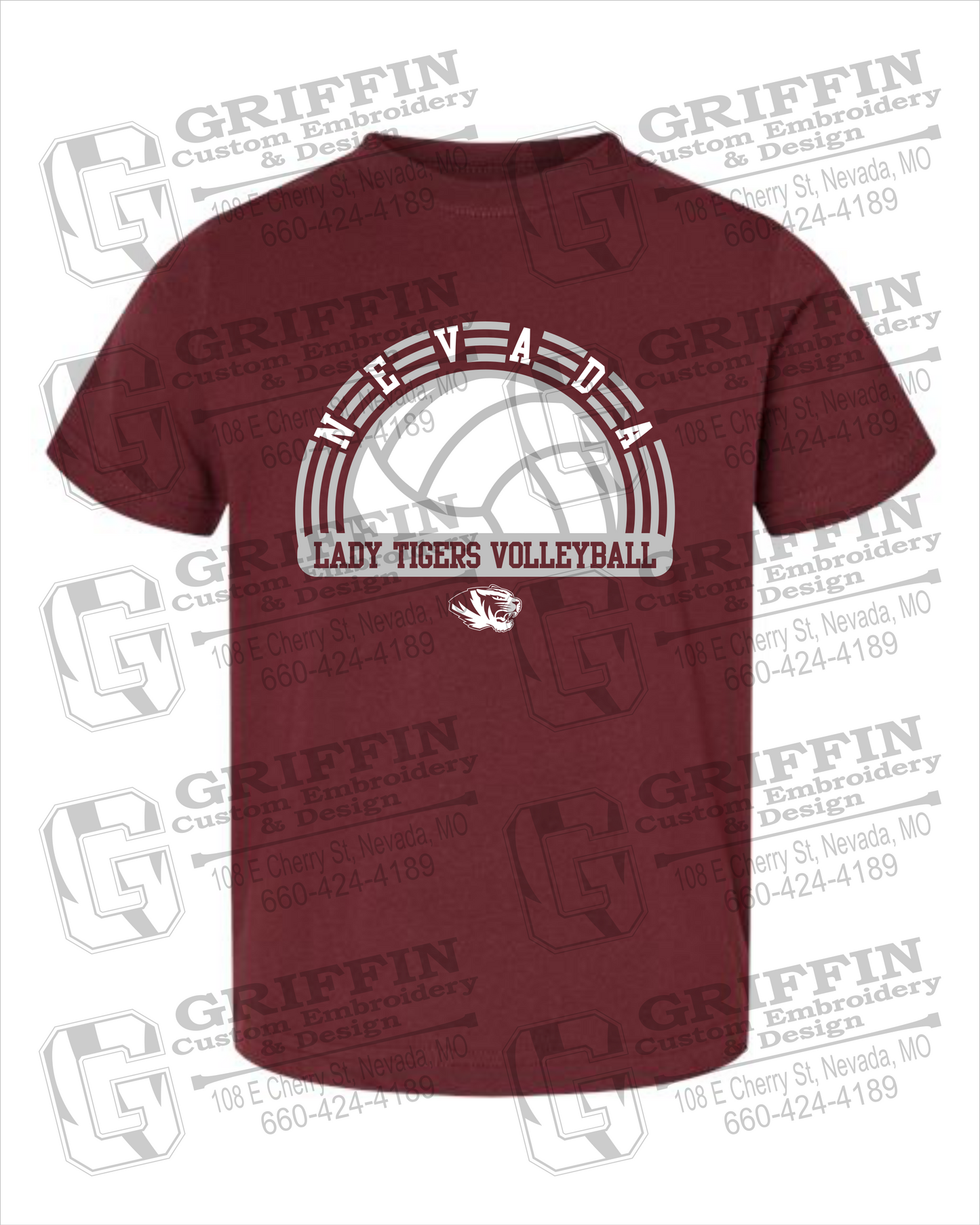 Nevada Tigers 23-R Toddler/Infant T-Shirt - Volleyball