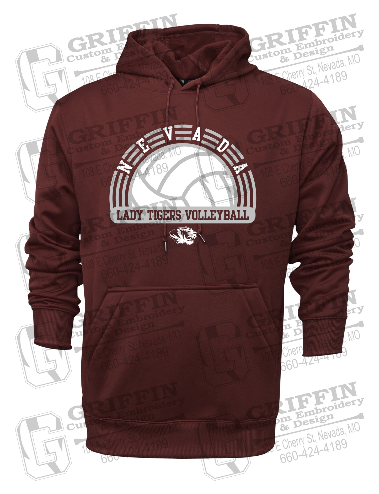 Performance Fleece Hoodie - Volleyball - Nevada Tigers 23-R