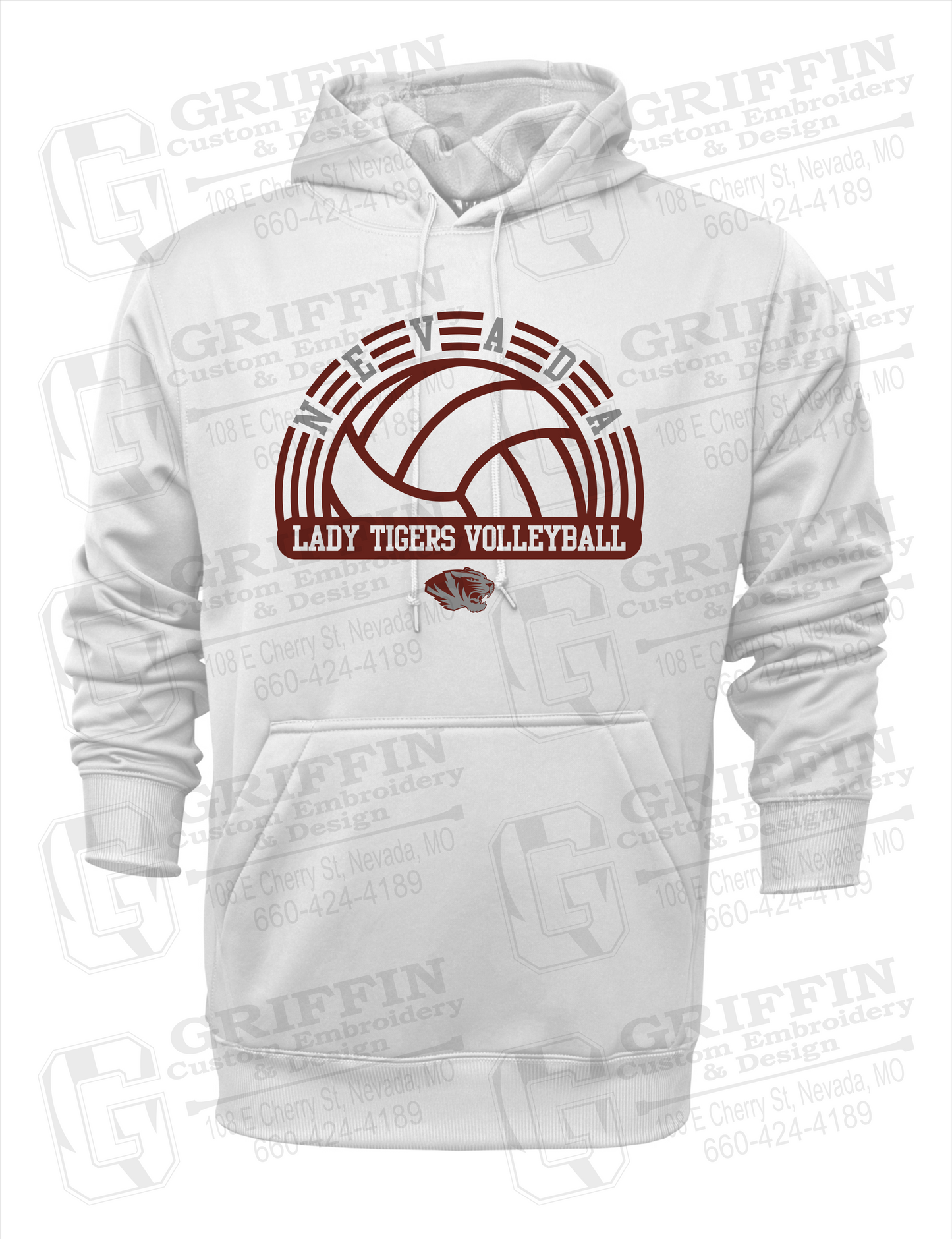 Performance Fleece Hoodie - Volleyball - Nevada Tigers 23-R