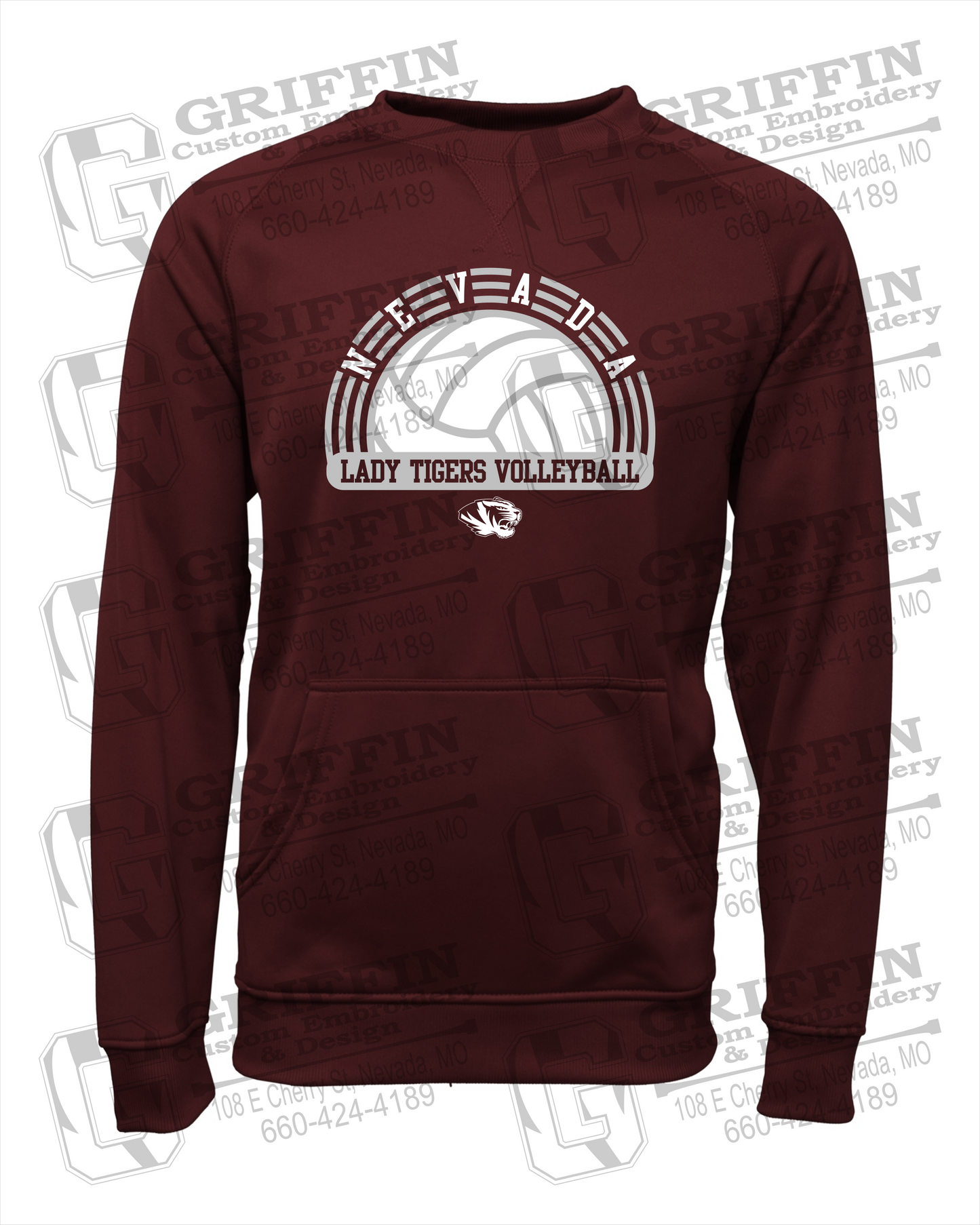 Performance Fleece Sweatshirt - Volleyball - Nevada Tigers 23-R