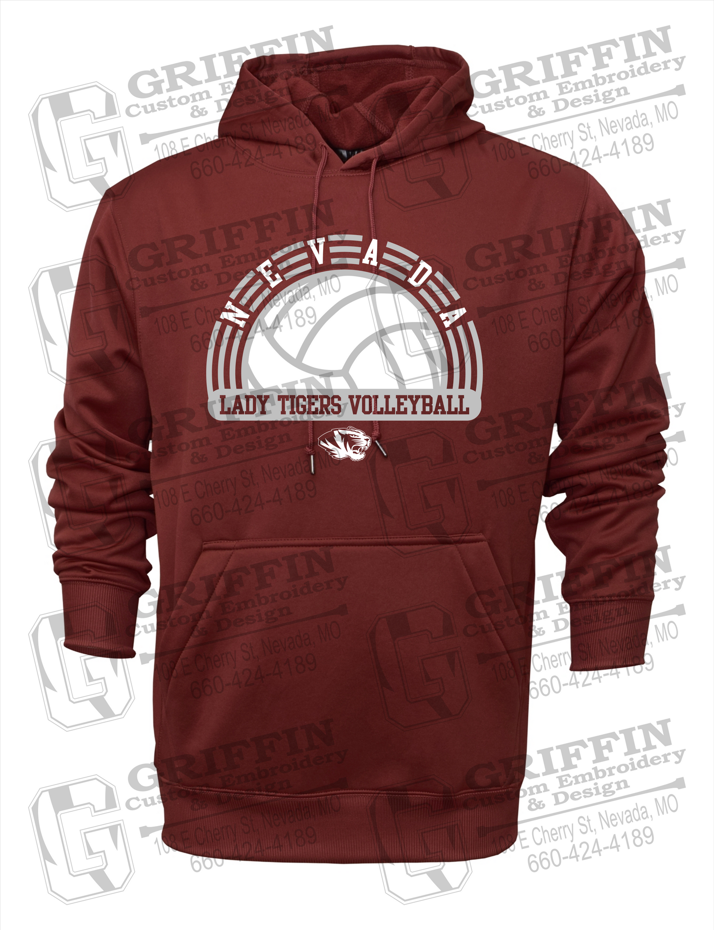 Performance Fleece Hoodie - Volleyball - Nevada Tigers 23-R