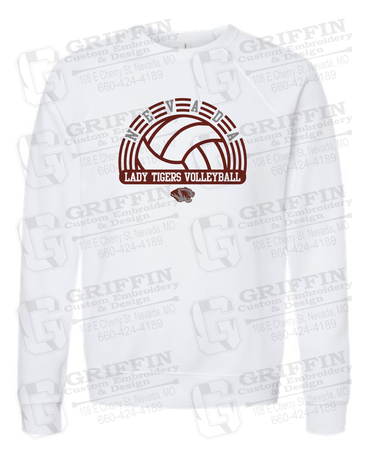 Sponge Fleece Sweatshirt - Volleyball - Nevada Tigers 23-R