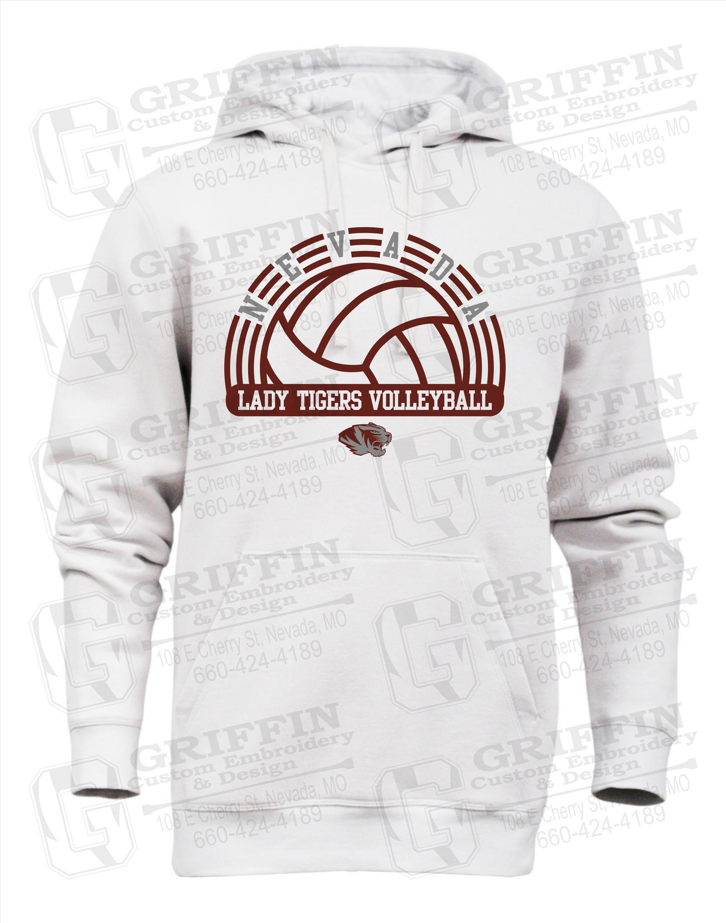 Nevada Tigers 23-R Heavyweight Hoodie - Volleyball