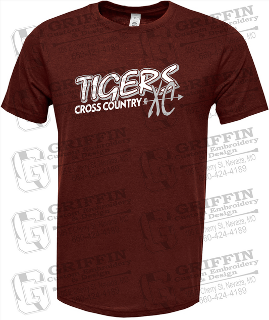 Soft-Tek Short Sleeve T-Shirt - Cross Country - Nevada Tigers 23-S