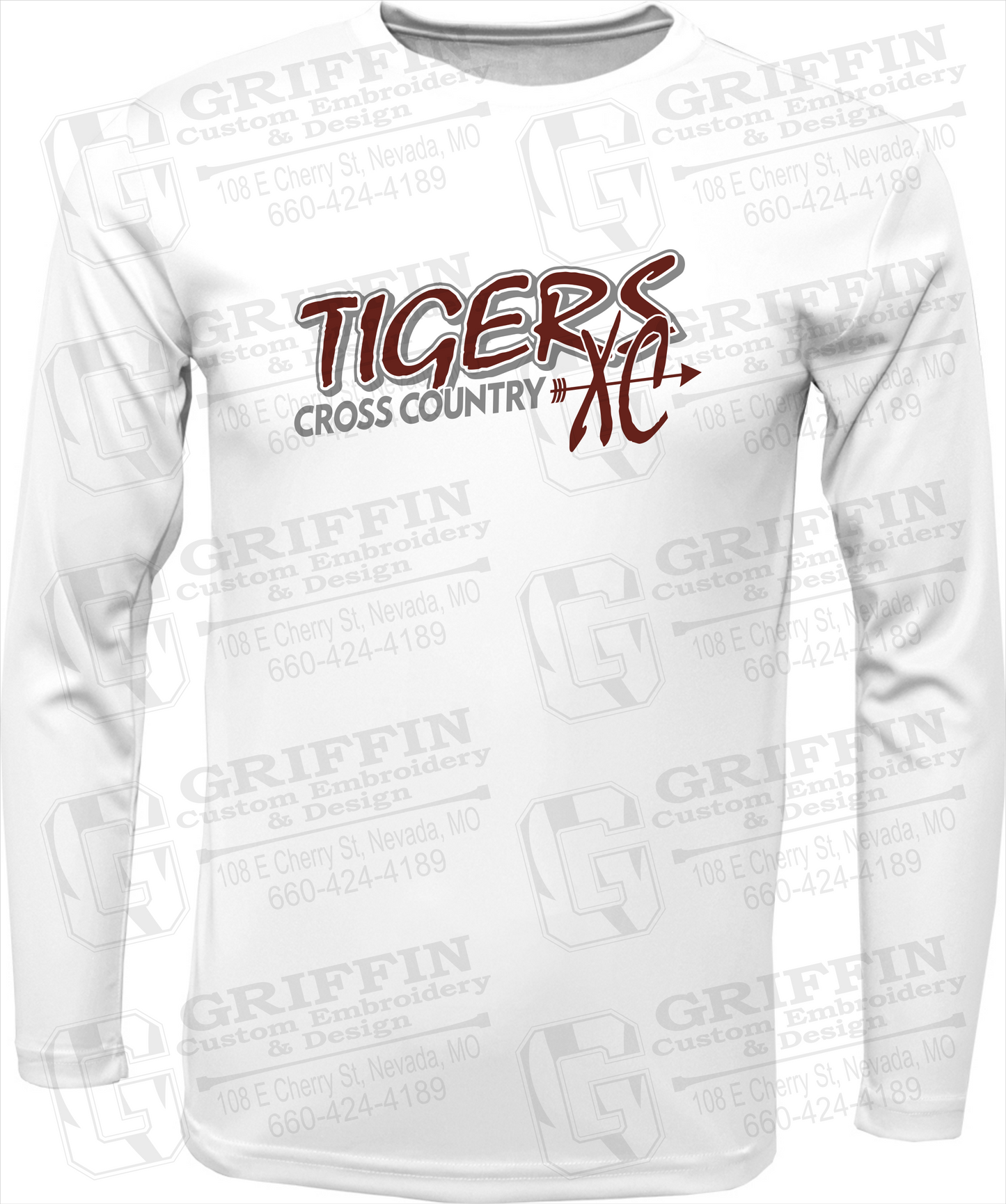 Dry-Fit Long Sleeve T-Shirt - Cross Country - Nevada Tigers 23-S