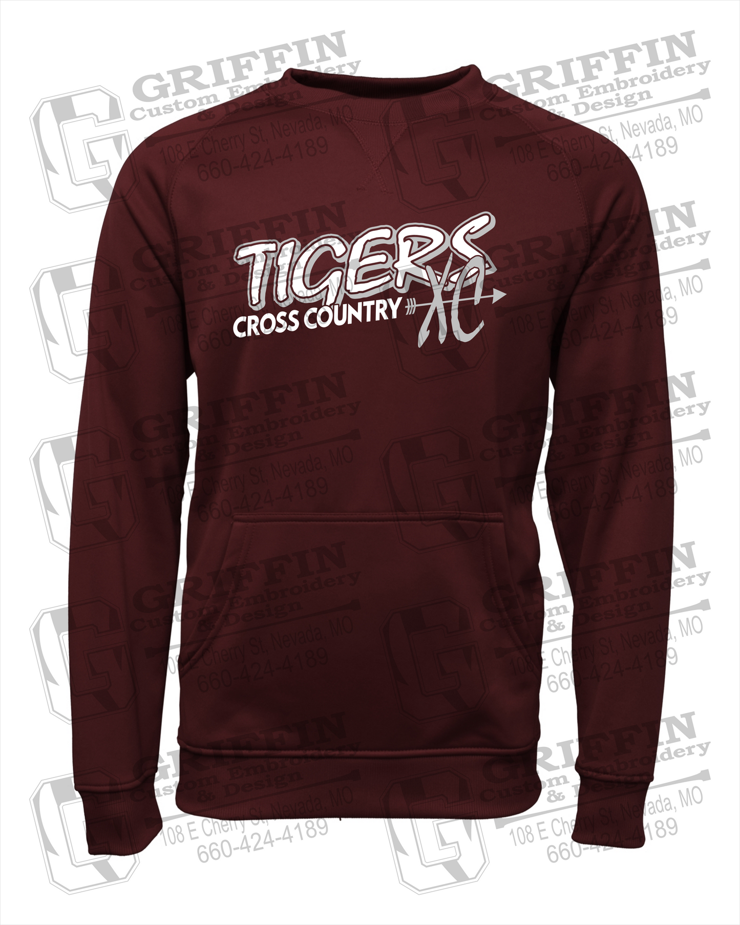 Performance Fleece Sweatshirt - Cross Country - Nevada Tigers 23-S