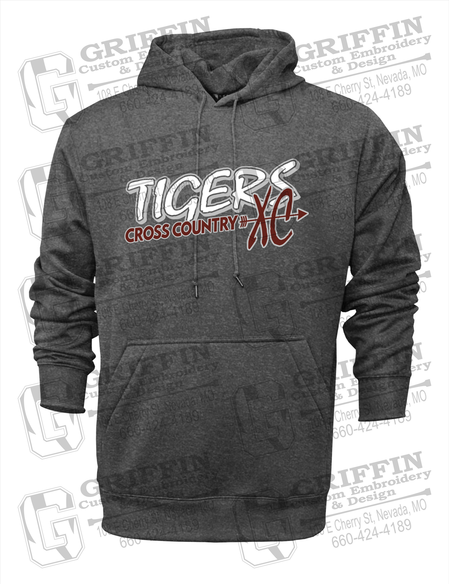 Performance Fleece Hoodie - Cross Country - Nevada Tigers 23-S