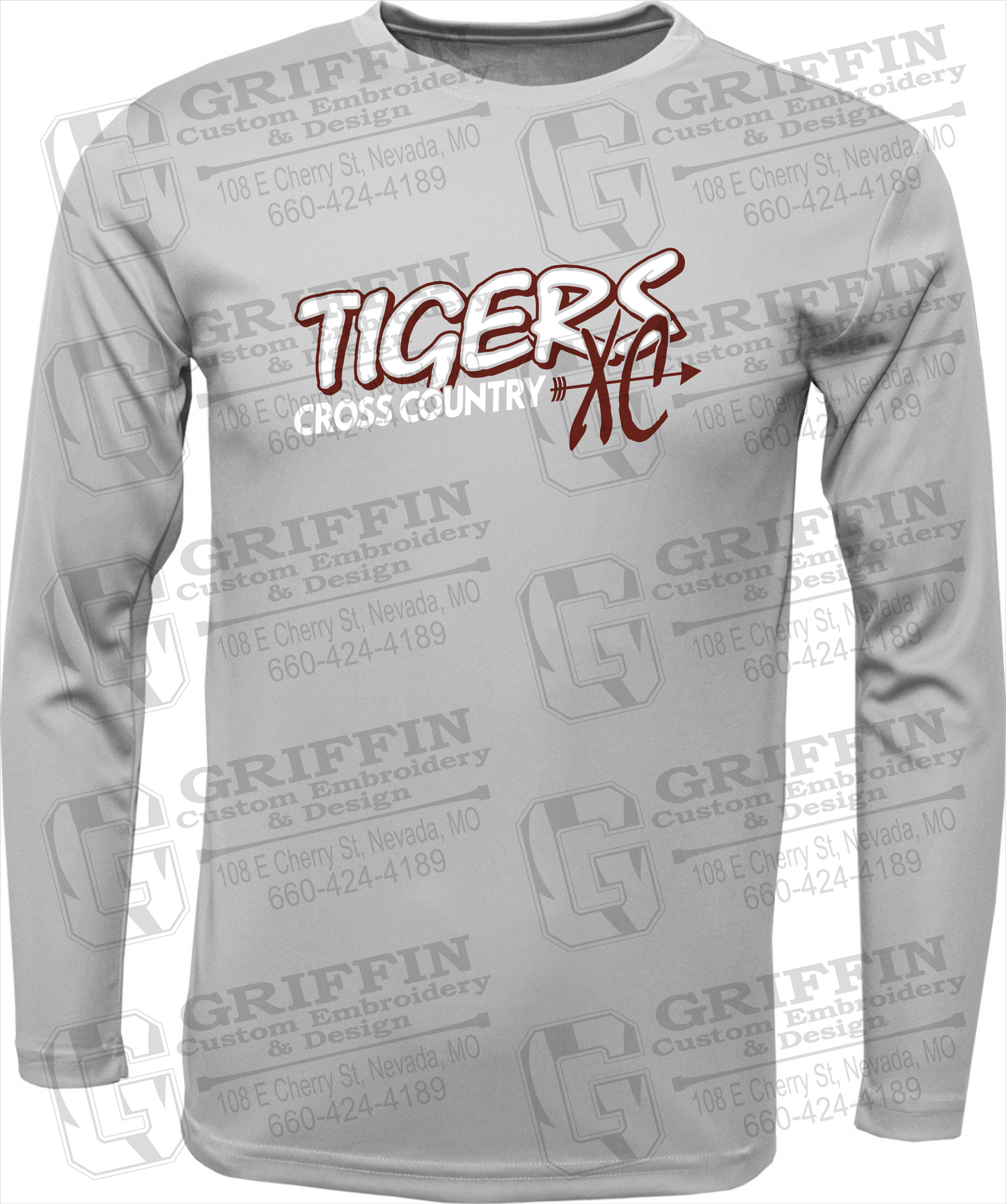 Toddler Dry-Fit Long Sleeve T-Shirt - Cross Country - Nevada Tigers 23-S