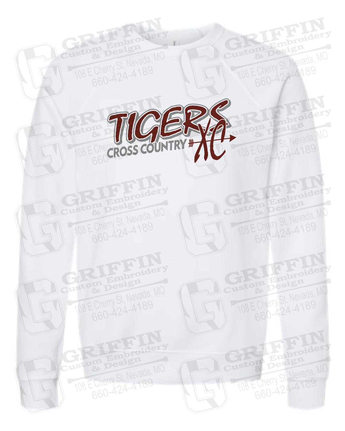 Sponge Fleece Sweatshirt - Cross Country - Nevada Tigers 23-S
