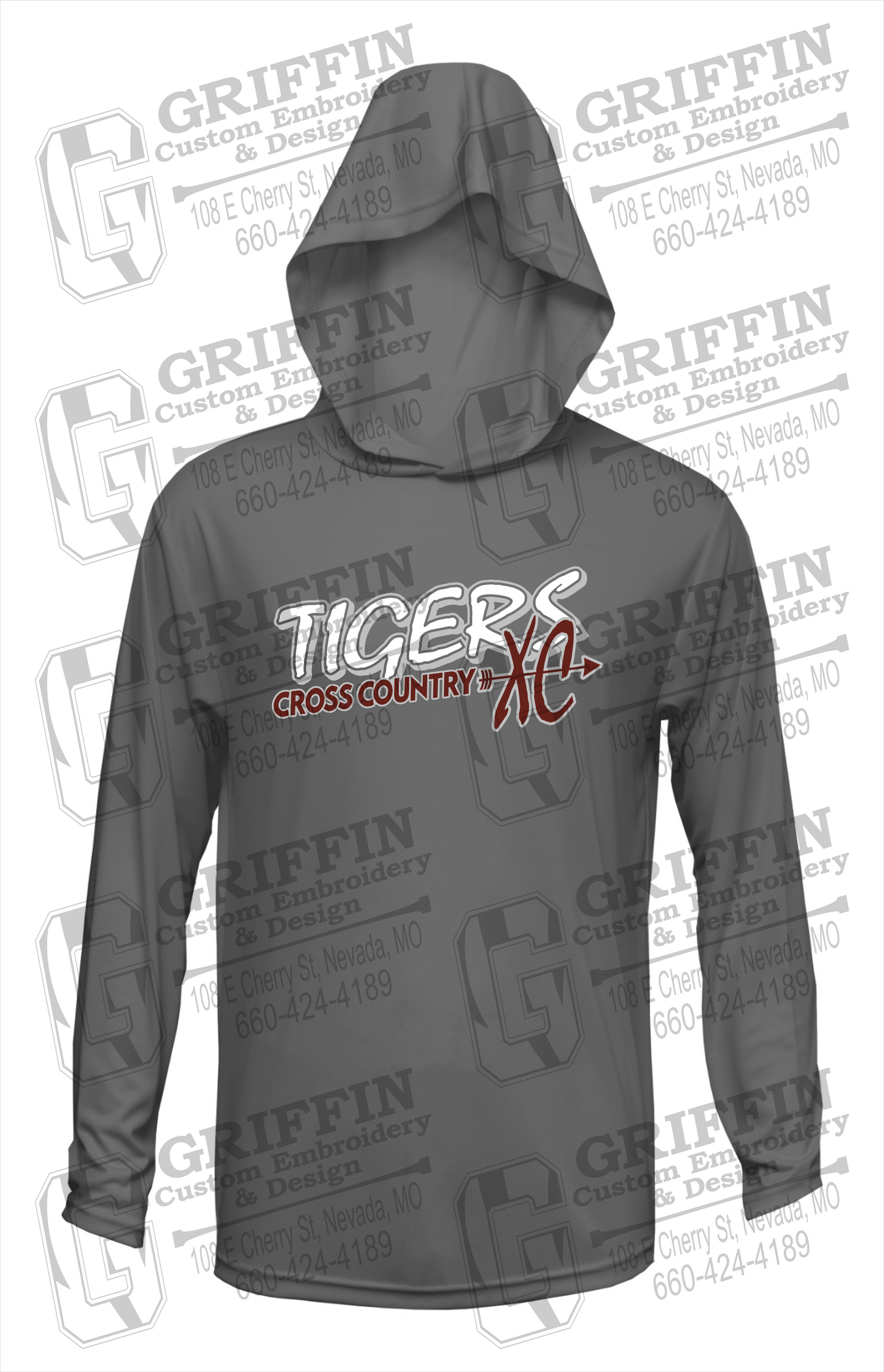 Dry-Fit T-Shirt Hoodie - Cross Country - Nevada Tigers 23-S