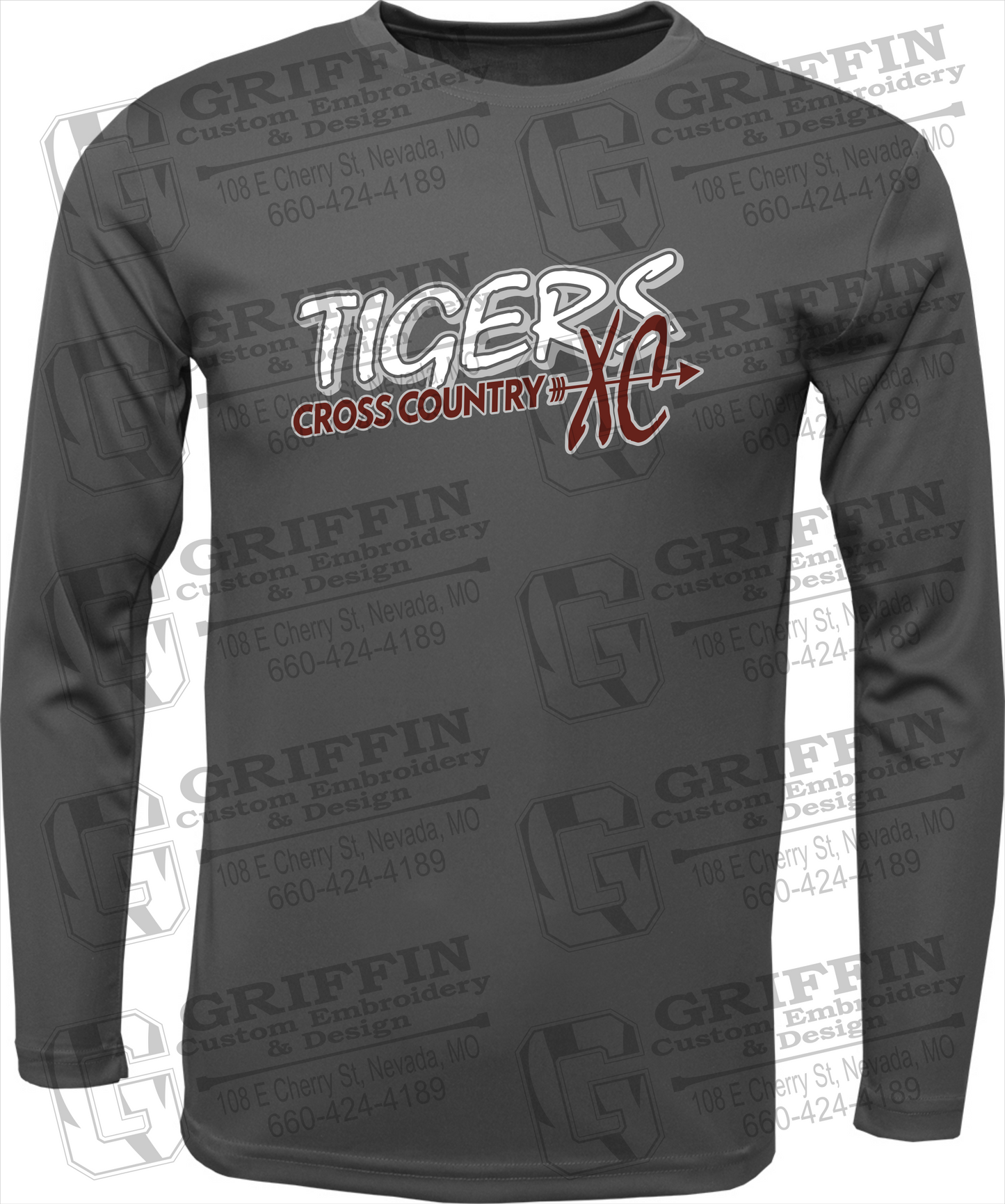 Toddler Dry-Fit Long Sleeve T-Shirt - Cross Country - Nevada Tigers 23-S