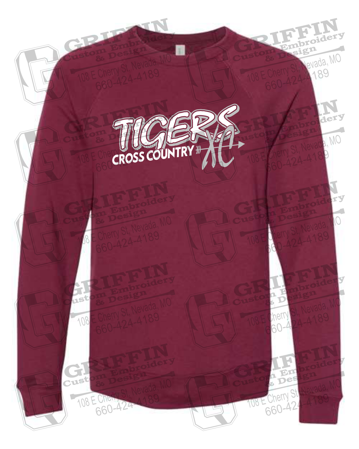 Sponge Fleece Sweatshirt - Cross Country - Nevada Tigers 23-S