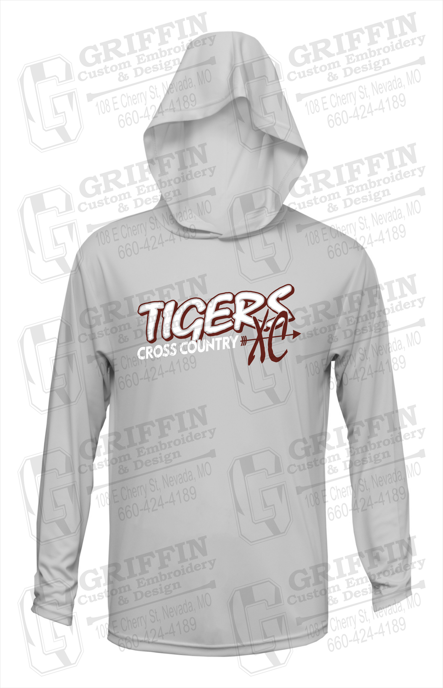 Dry-Fit T-Shirt Hoodie - Cross Country - Nevada Tigers 23-S