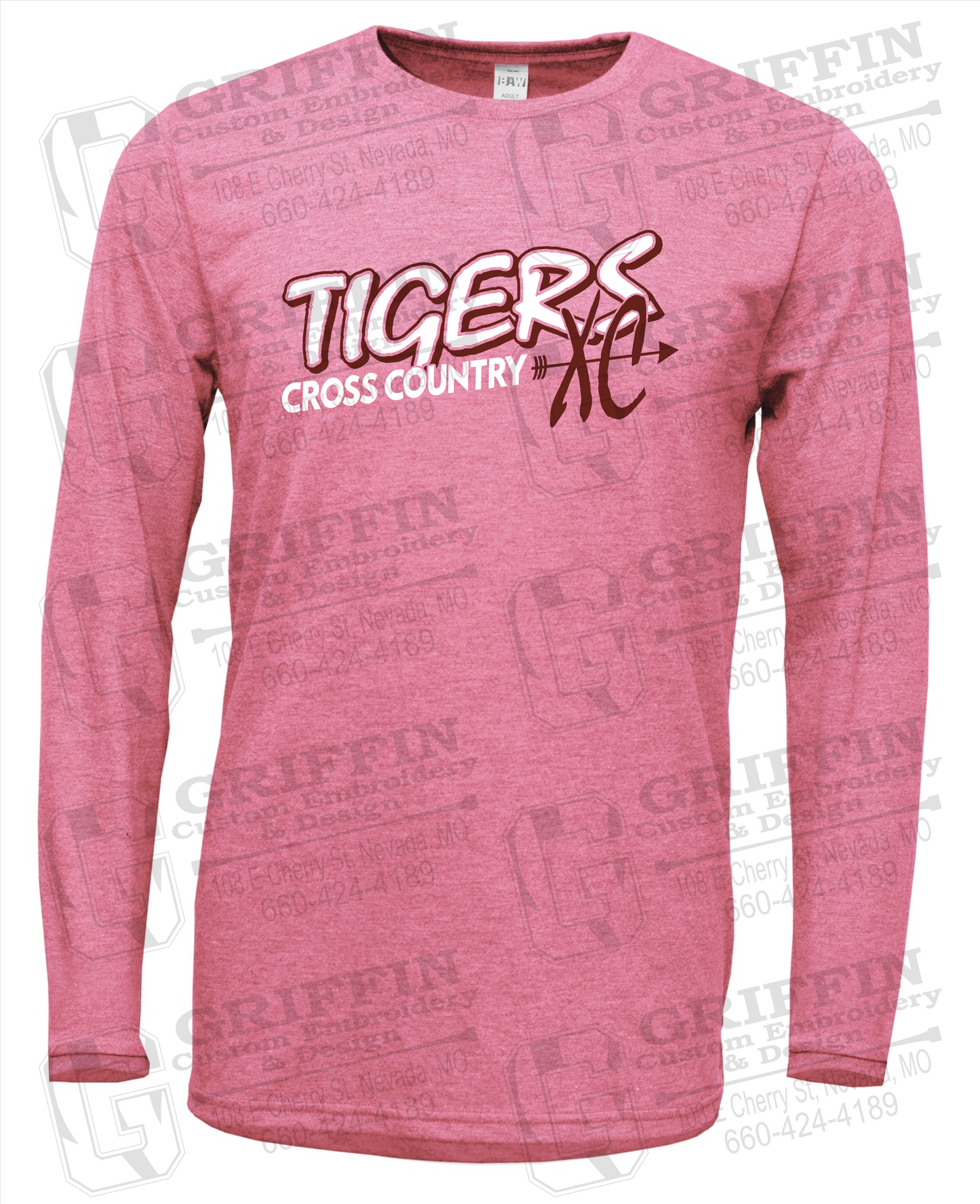Soft-Tek Long Sleeve T-Shirt - Cross Country - Nevada Tigers 23-S