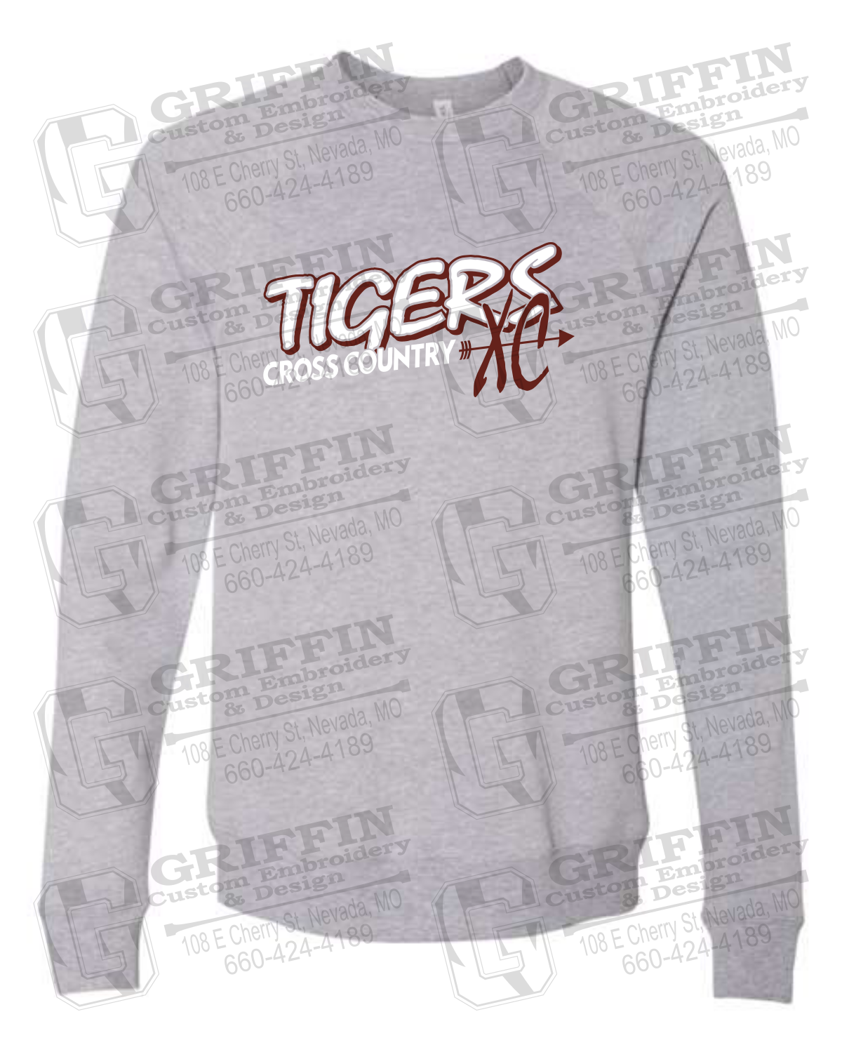 Sponge Fleece Sweatshirt - Cross Country - Nevada Tigers 23-S