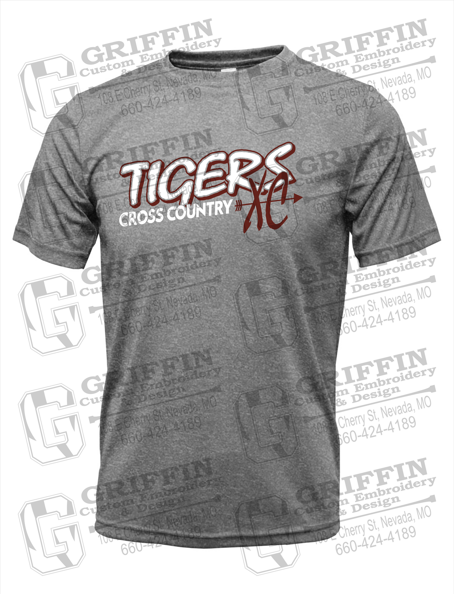 Nevada Tigers 23-S Dry-Fit T-Shirt - Cross Country
