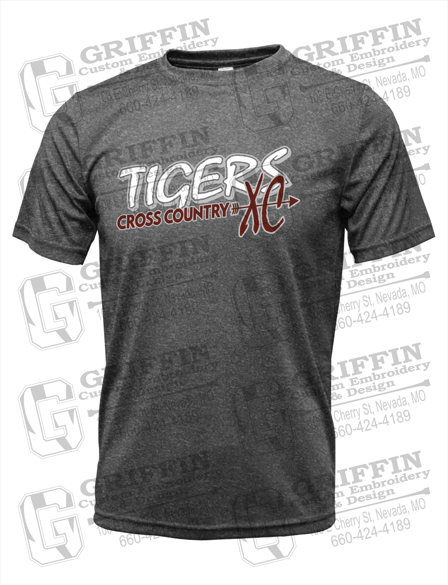 Dry-Fit Short Sleeve T-Shirt - Cross Country - Nevada Tigers 23-S