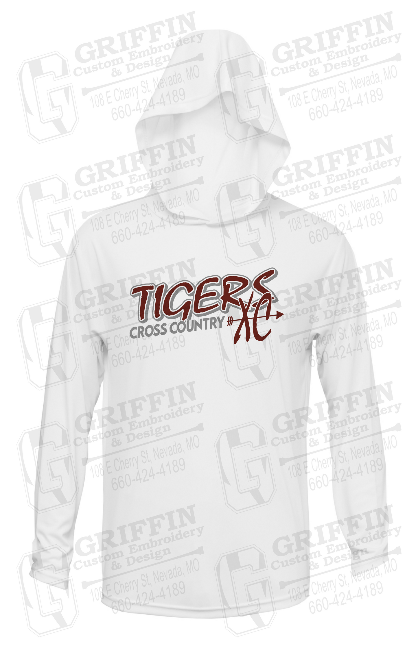 Dry-Fit T-Shirt Hoodie - Cross Country - Nevada Tigers 23-S