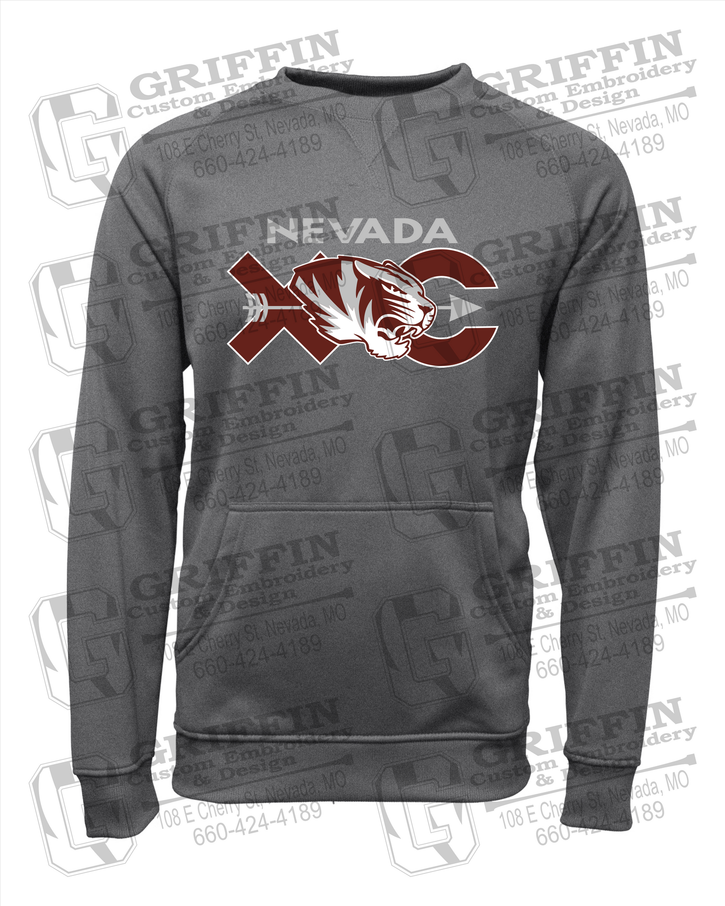 Performance Fleece Sweatshirt - Cross Country - Nevada Tigers 23-T