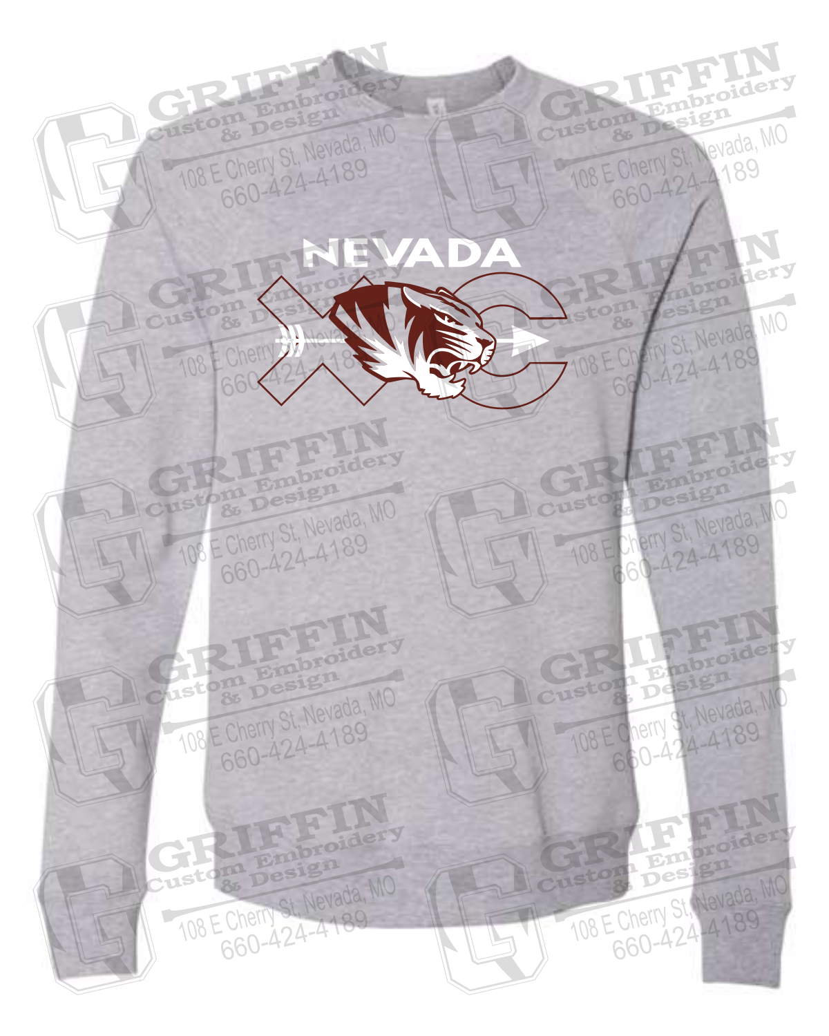 Sponge Fleece Sweatshirt - Cross Country - Nevada Tigers 23-T