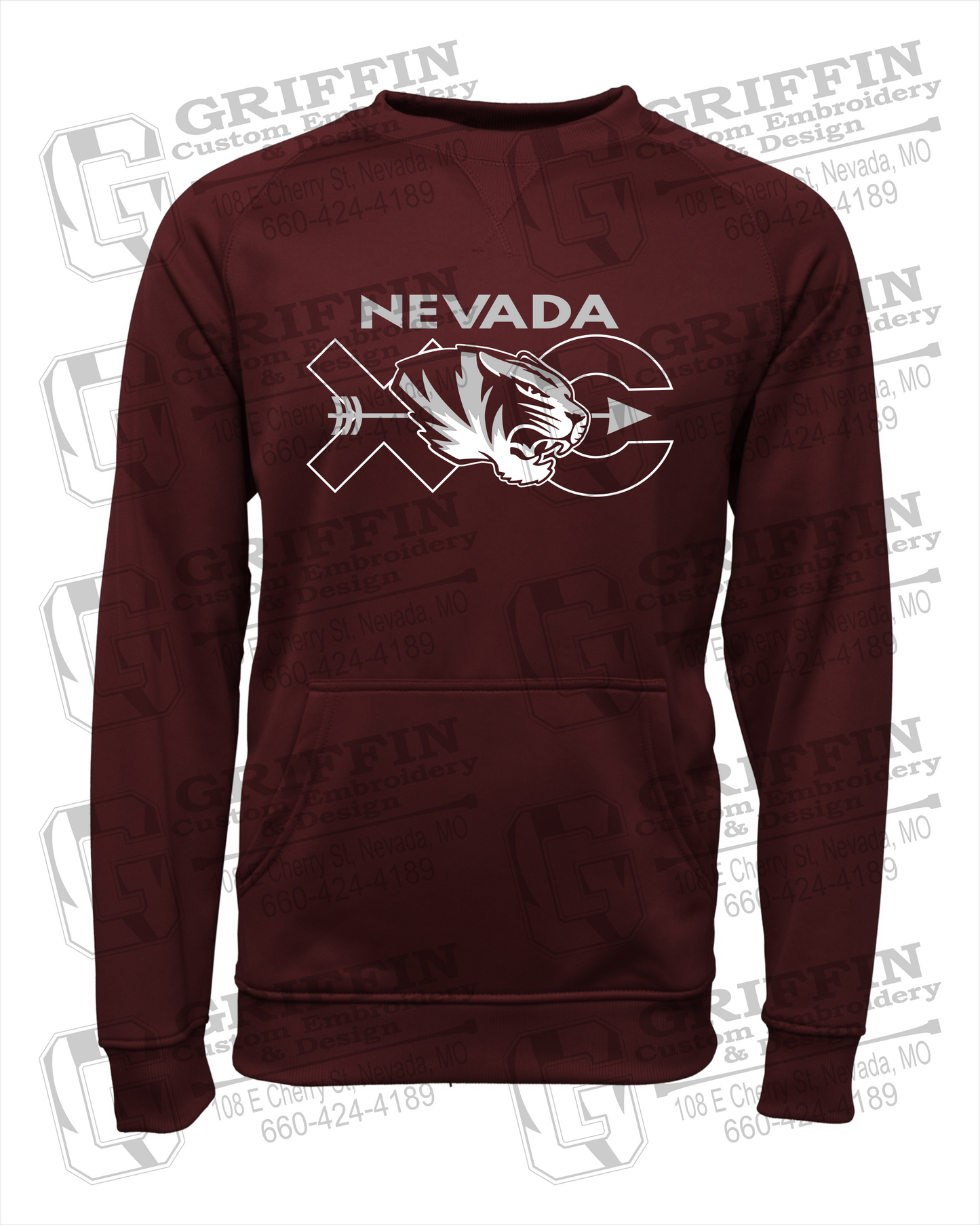 Performance Fleece Sweatshirt - Cross Country - Nevada Tigers 23-T
