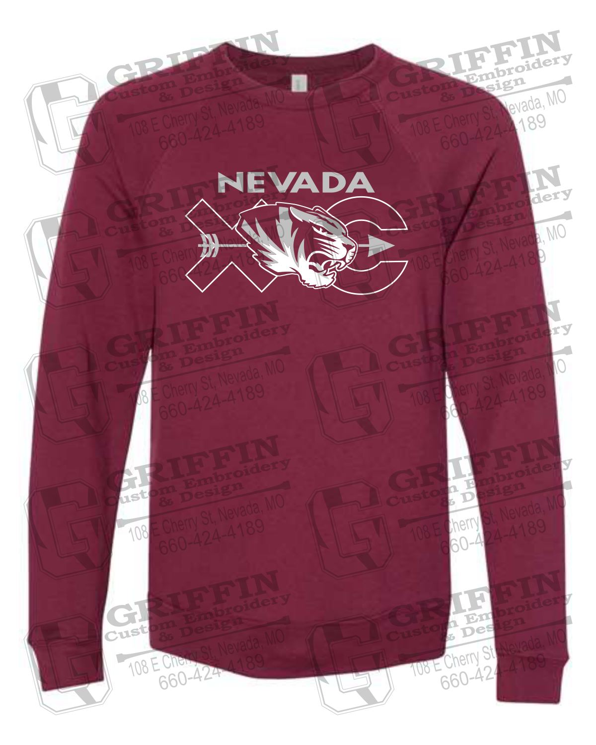 Sponge Fleece Sweatshirt - Cross Country - Nevada Tigers 23-T