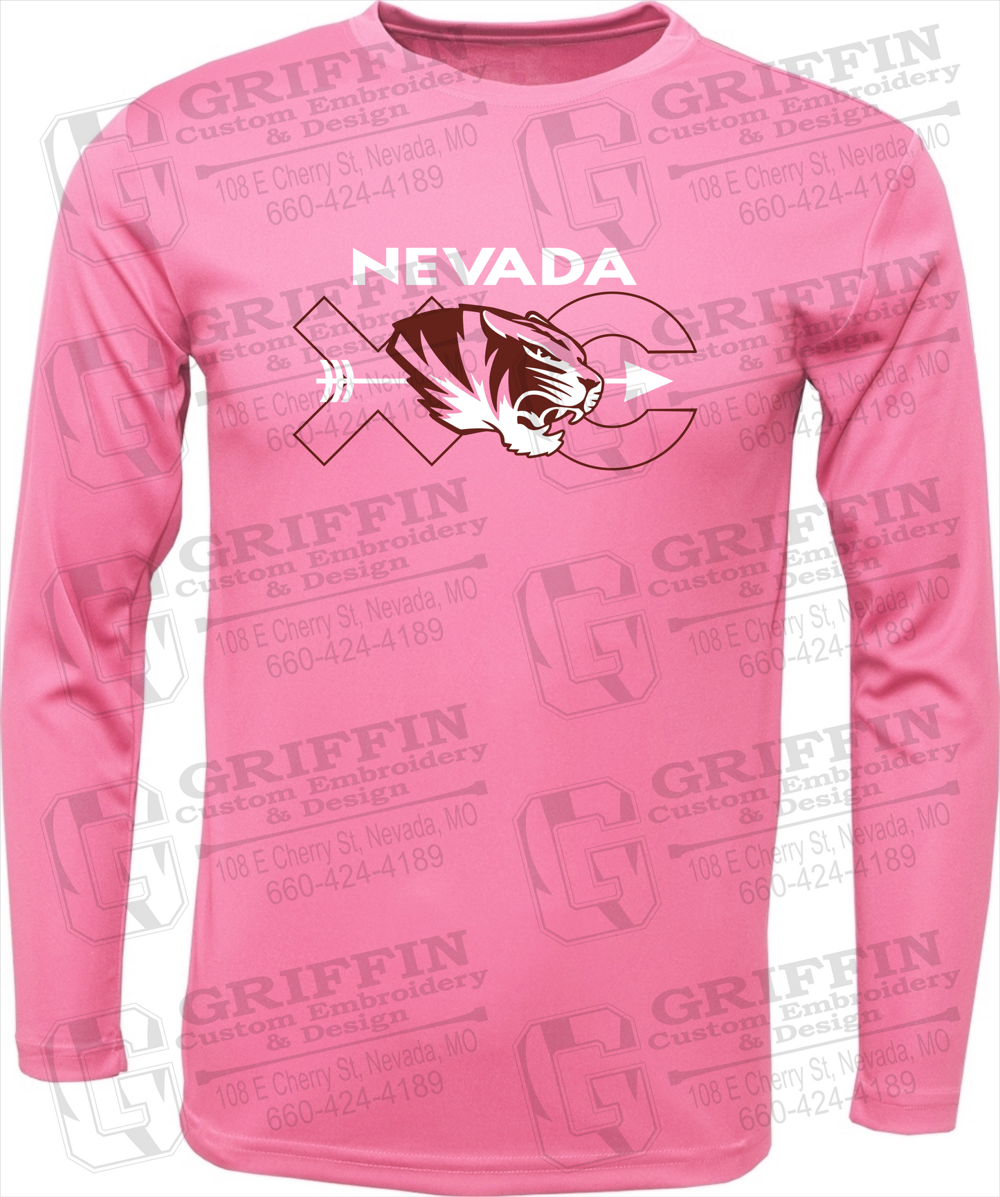 Toddler Dry-Fit Long Sleeve T-Shirt - Cross Country - Nevada Tigers 23-T