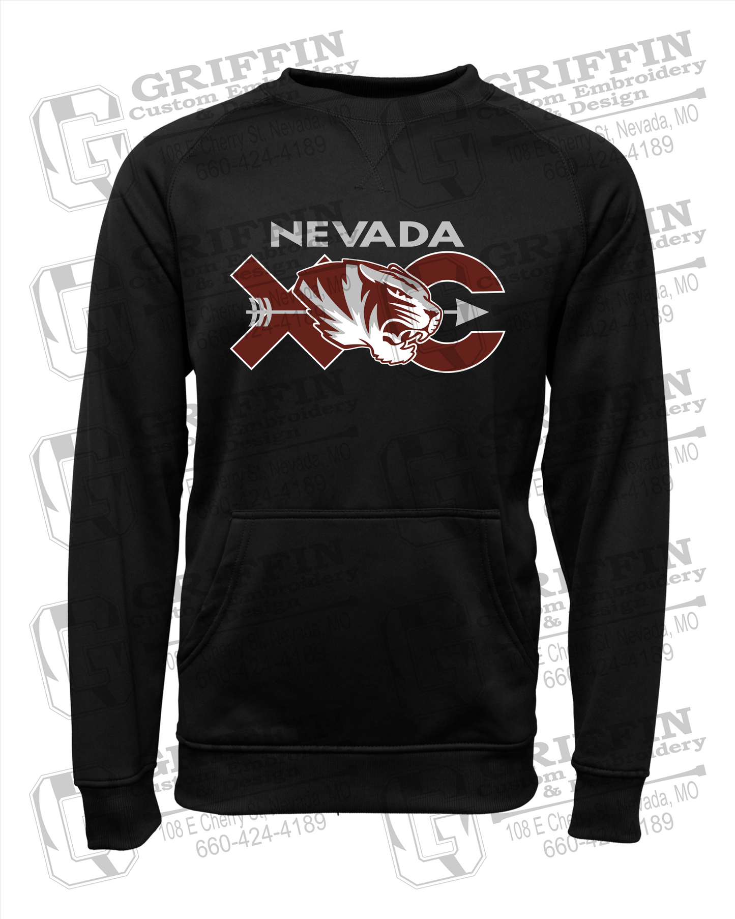 Performance Fleece Sweatshirt - Cross Country - Nevada Tigers 23-T