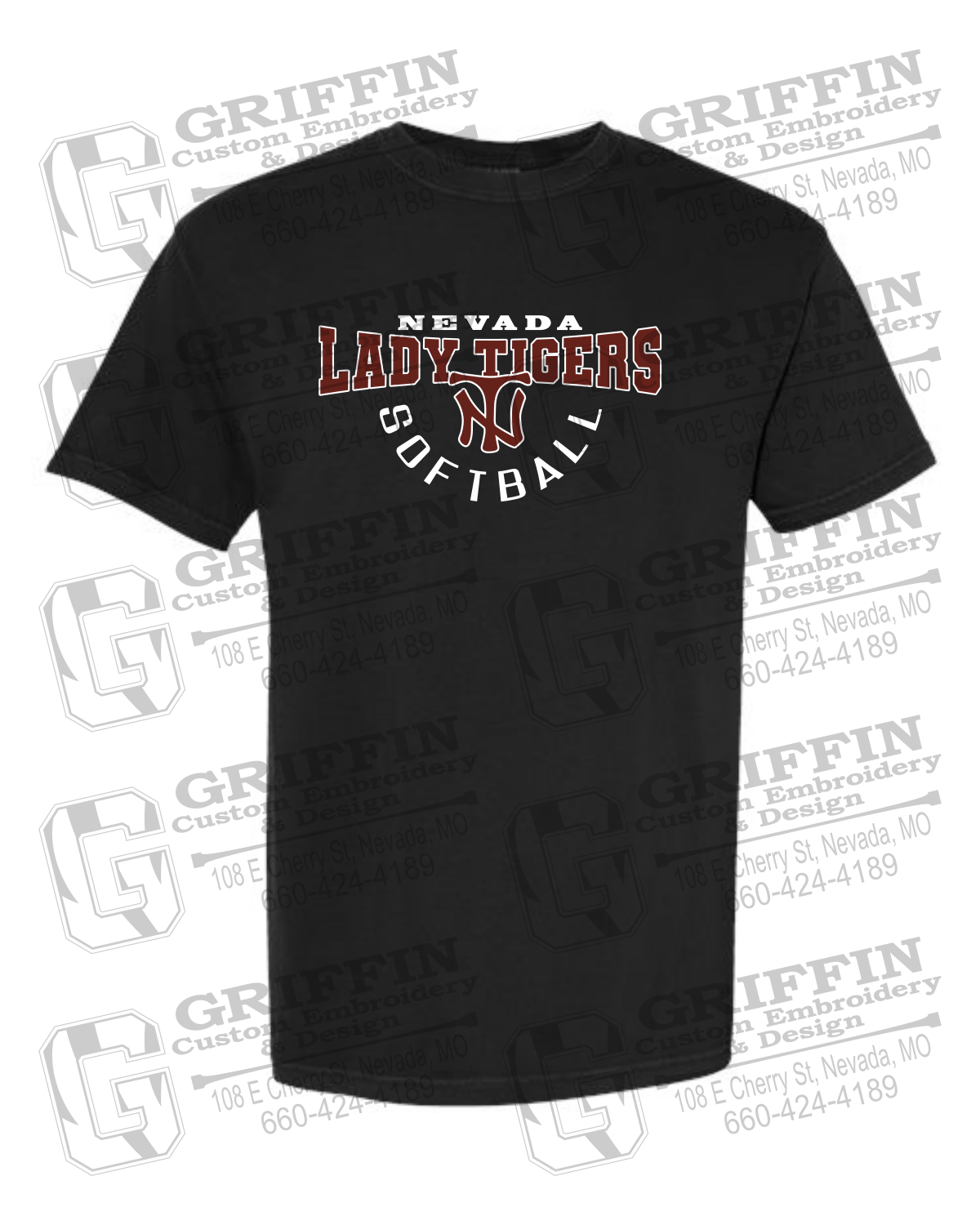 Comfort Colors Short Sleeve T-Shirt - Softball - Nevada Tigers 23-U