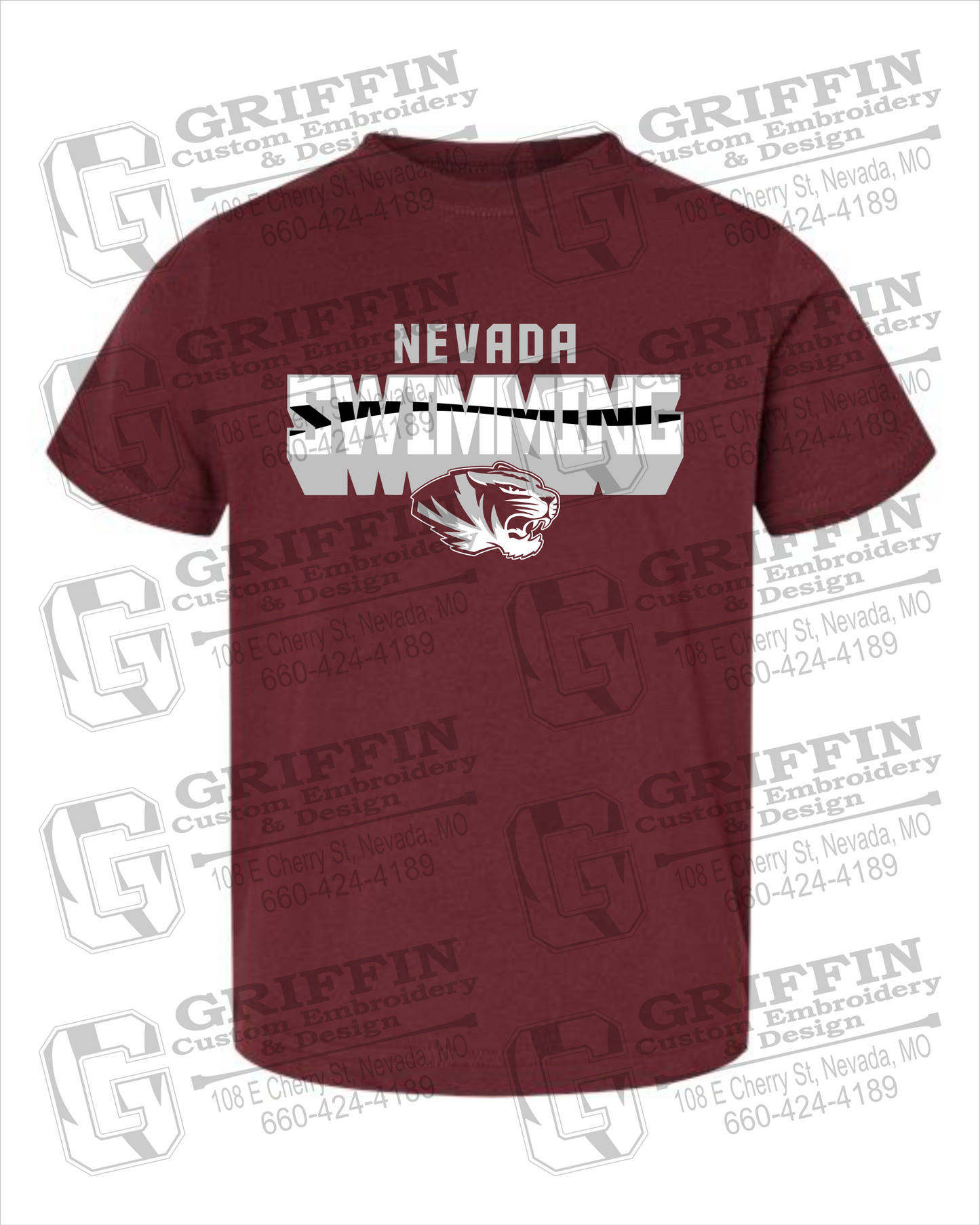 Nevada Tigers 23-V Toddler/Infant T-Shirt - Swimming