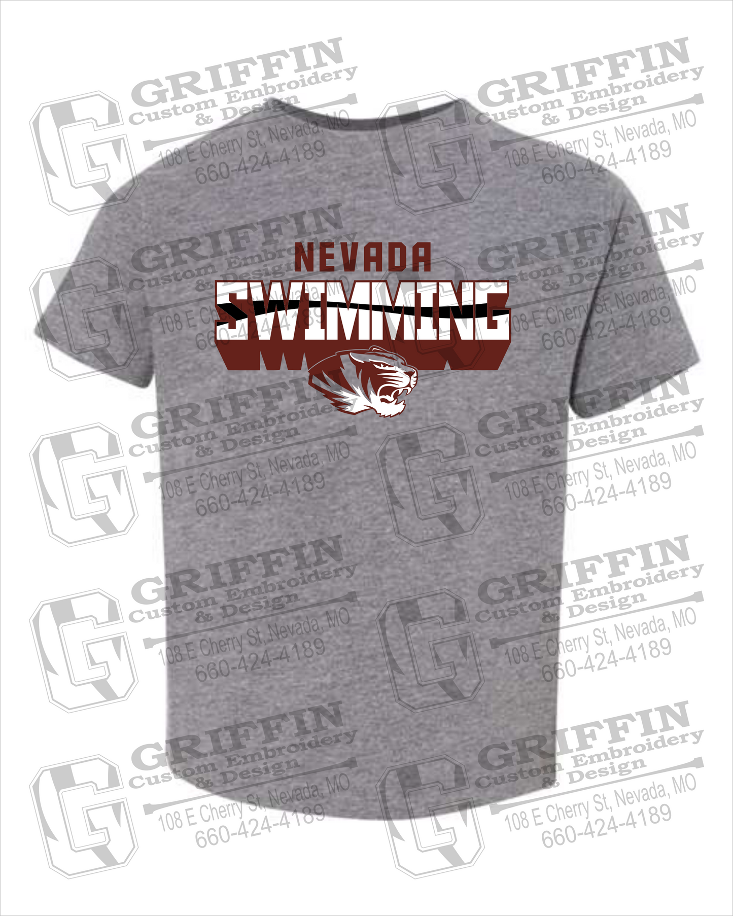 Nevada Tigers 23-V Toddler/Infant T-Shirt - Swimming