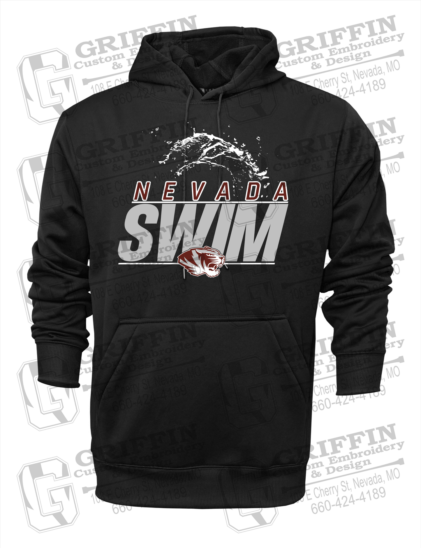 Nevada Tigers 23-W Hoodie - Swimming