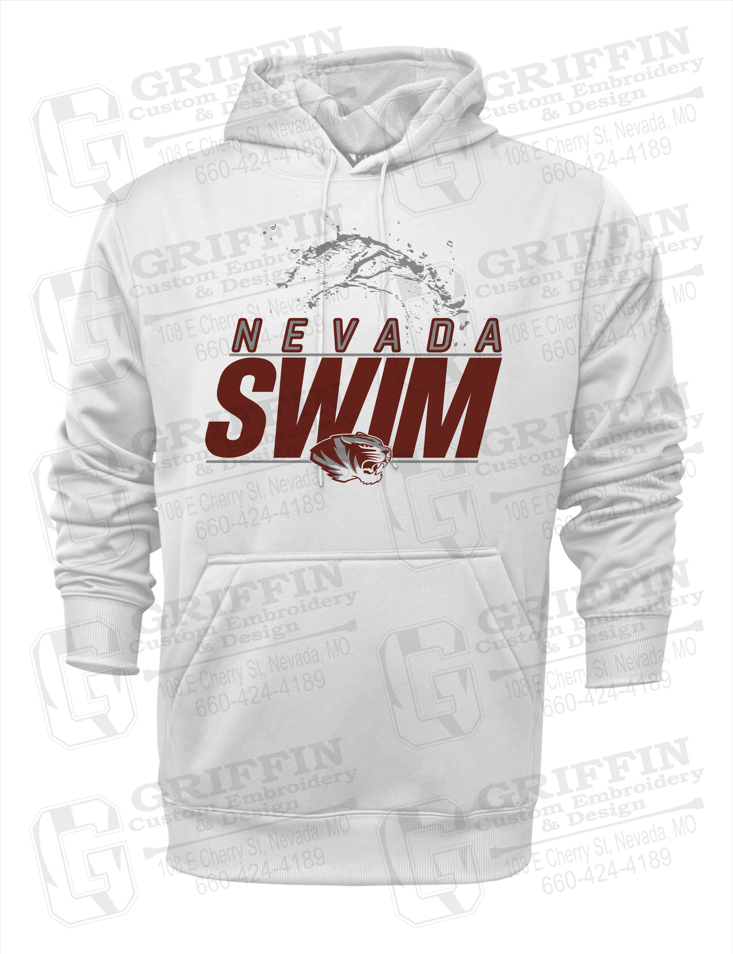 Nevada Tigers 23-W Hoodie - Swimming