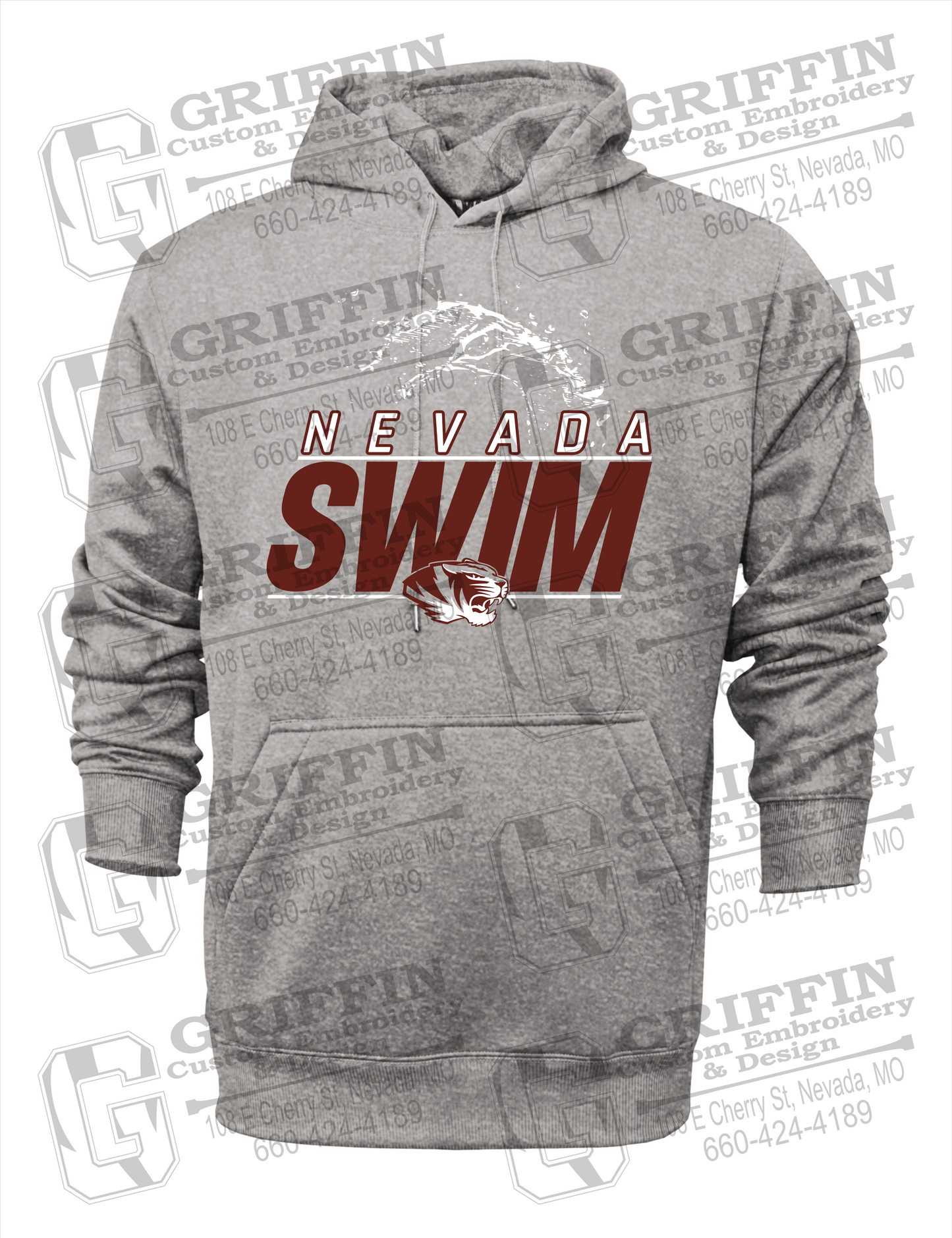 Nevada Tigers 23-W Hoodie - Swimming