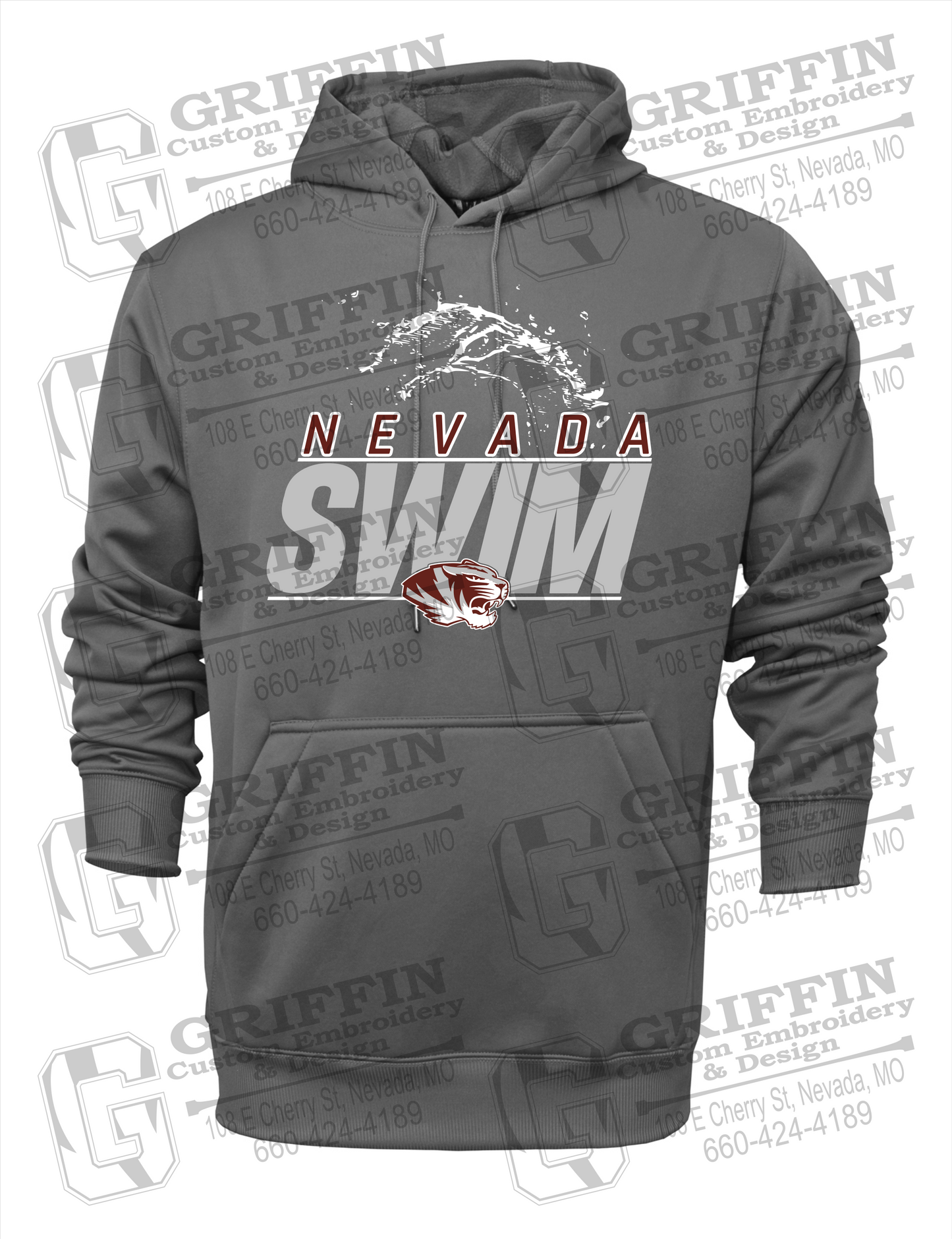 Nevada Tigers 23-W Hoodie - Swimming