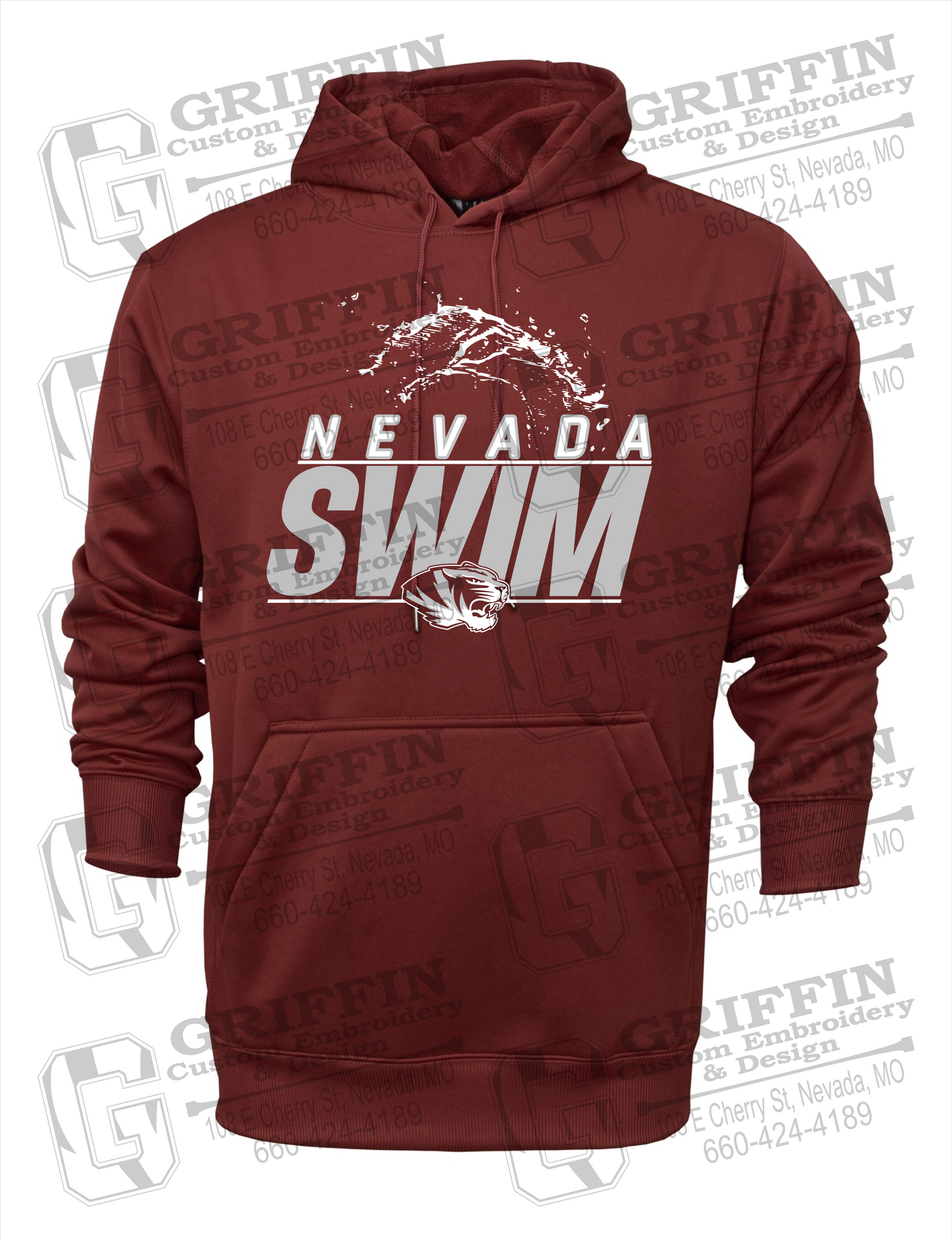 Nevada Tigers 23-W Hoodie - Swimming