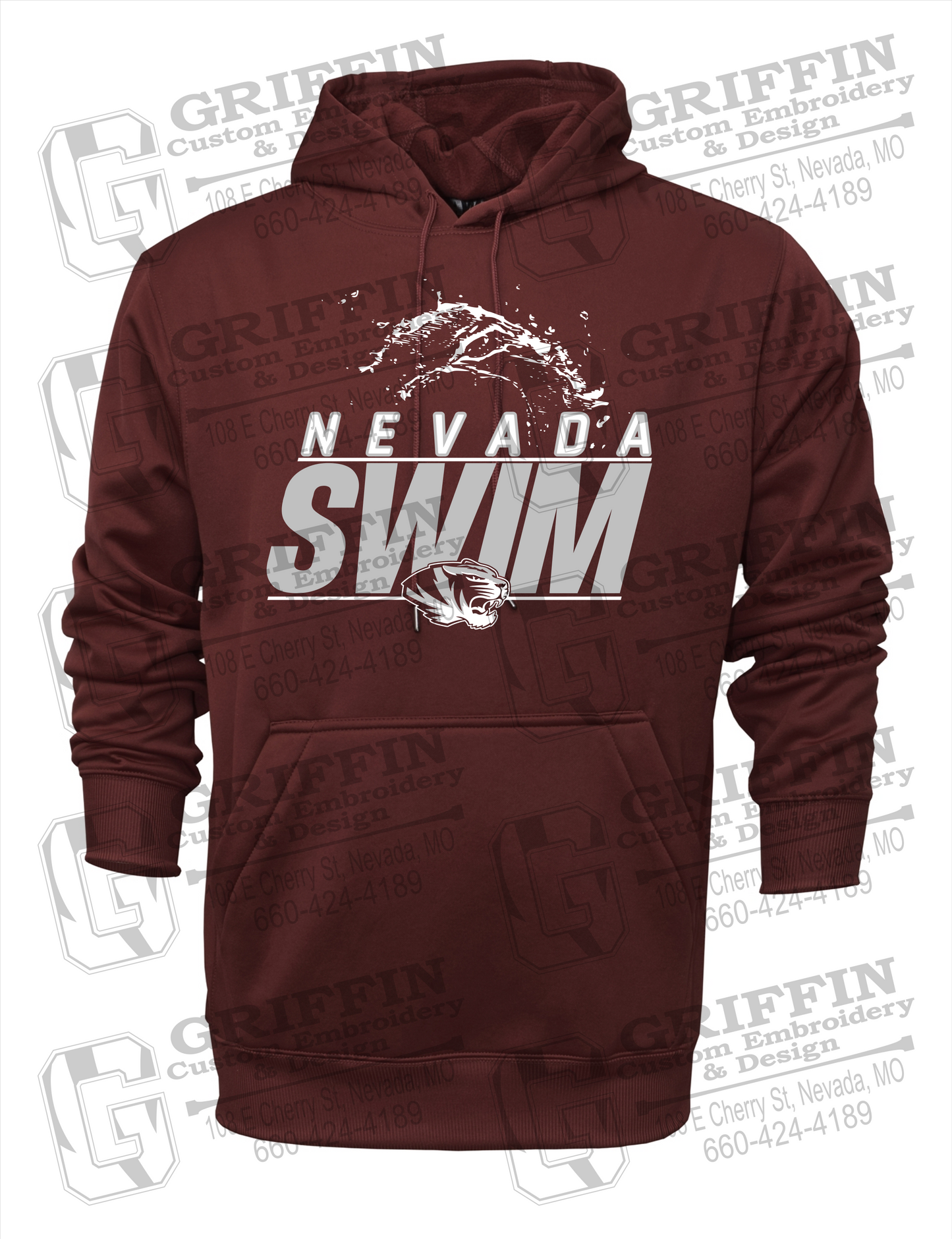 Nevada Tigers 23-W Hoodie - Swimming