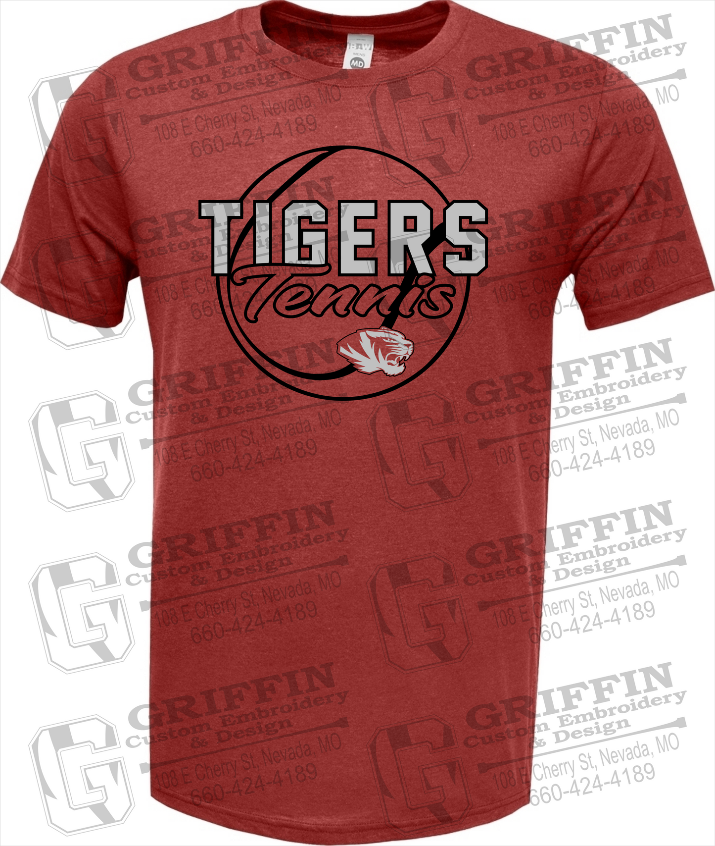 Nevada Tigers 23-X Short Sleeve T-Shirt - Tennis
