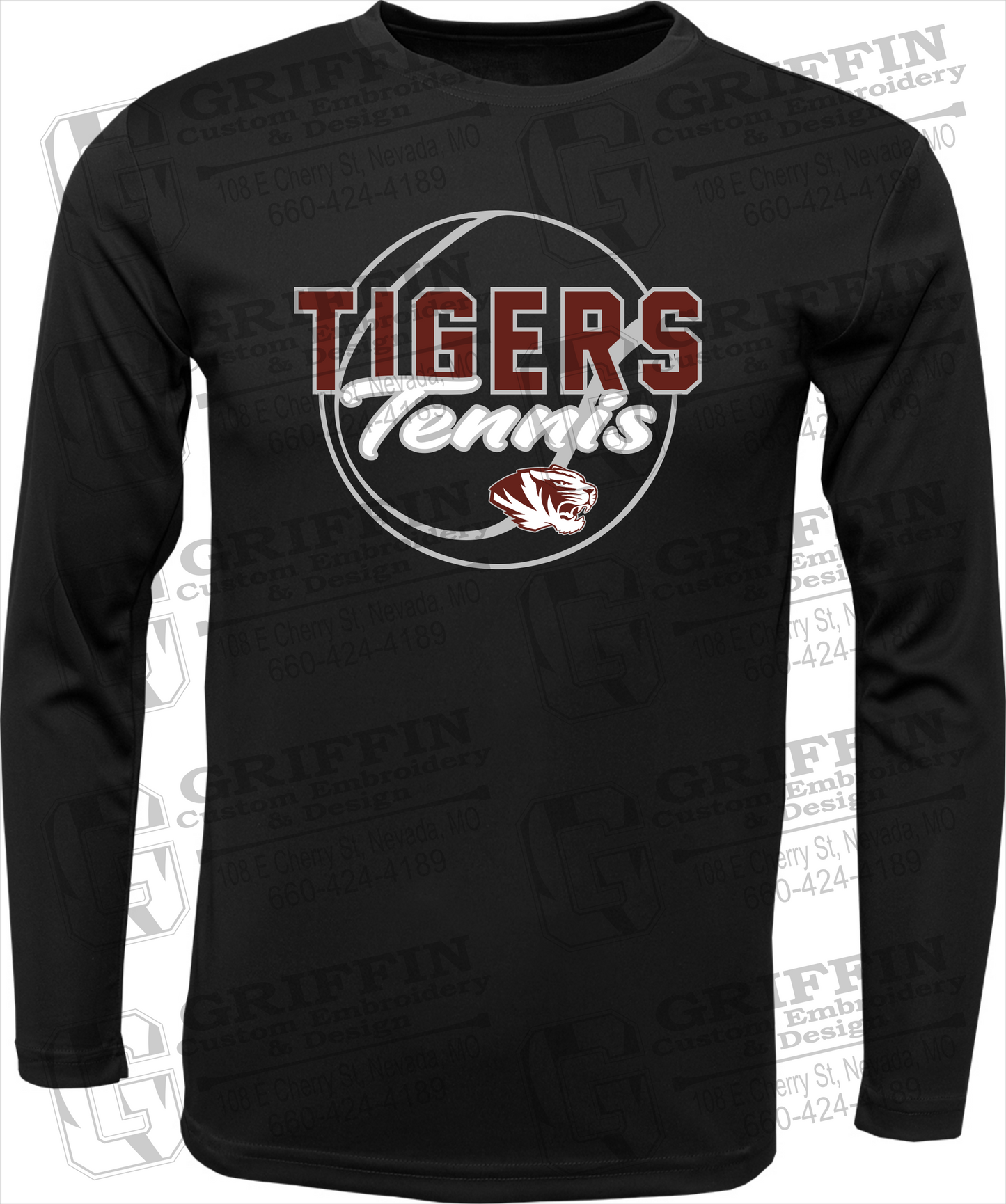 Toddler Dry-Fit Long Sleeve T-Shirt - Tennis - Nevada Tigers 23-X
