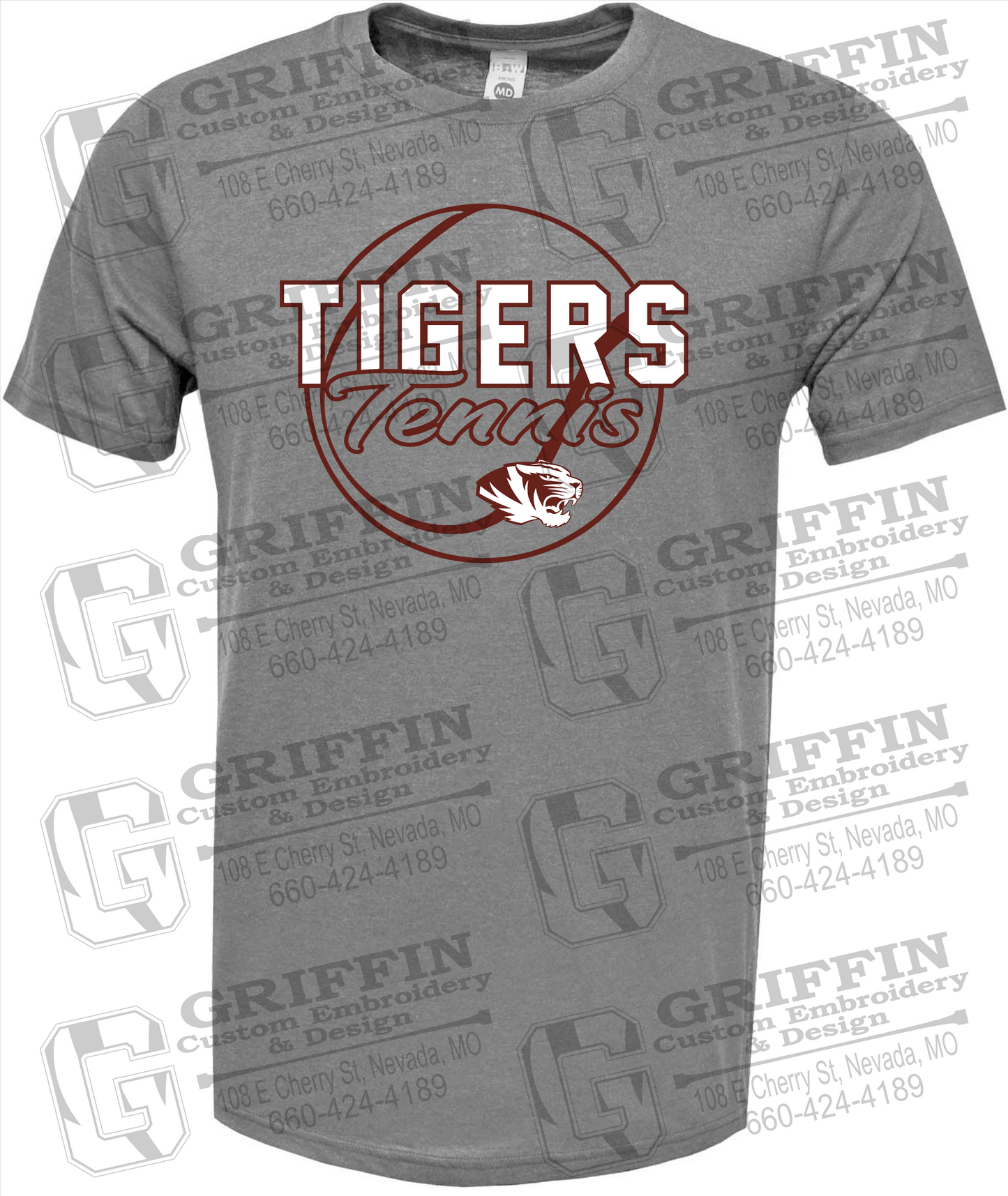 Nevada Tigers 23-X Short Sleeve T-Shirt - Tennis