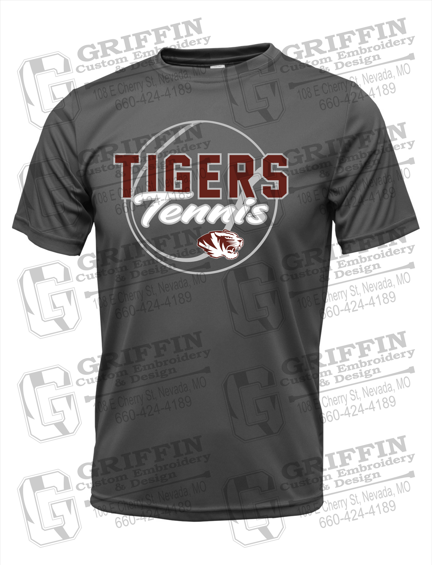 Dry-Fit Short Sleeve T-Shirt - Tennis - Nevada Tigers 23-X