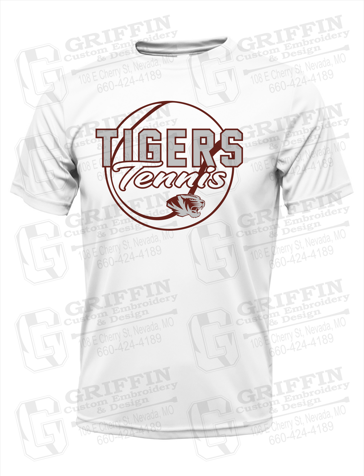 Dry-Fit Short Sleeve T-Shirt - Tennis - Nevada Tigers 23-X