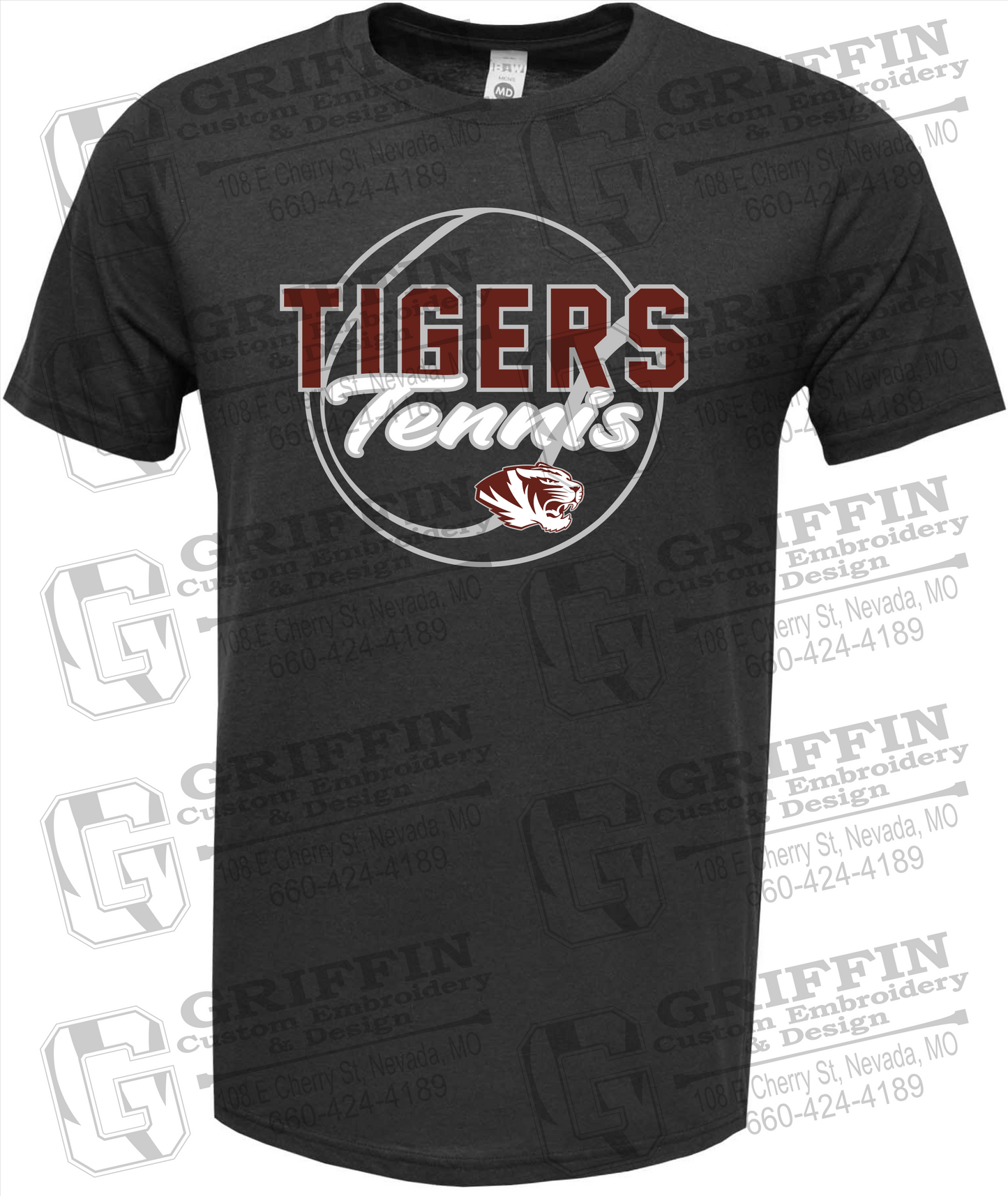 Nevada Tigers 23-X Short Sleeve T-Shirt - Tennis