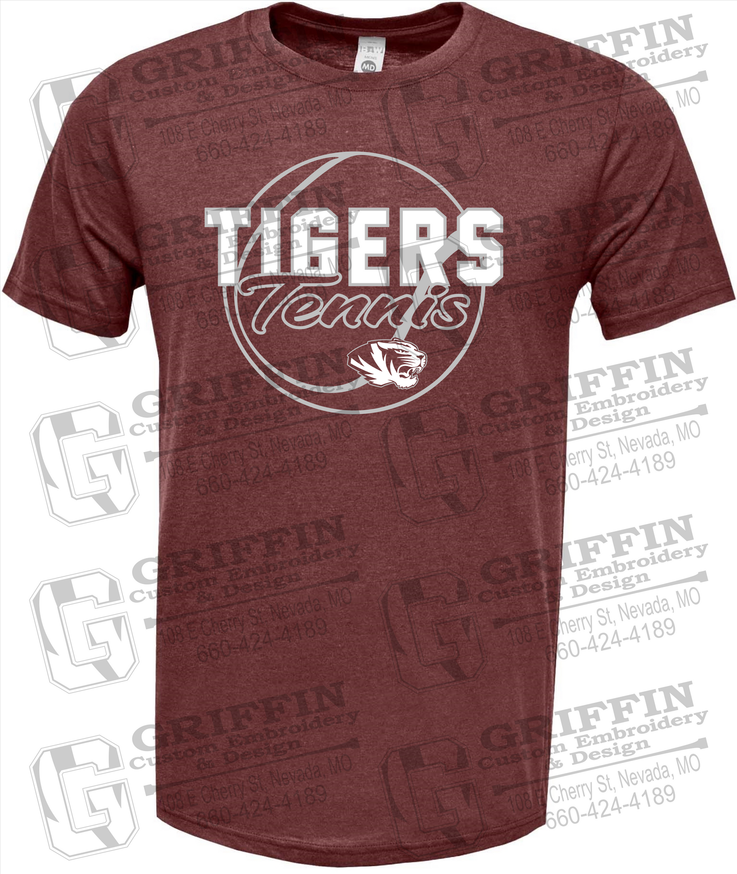 Nevada Tigers 23-X Short Sleeve T-Shirt - Tennis