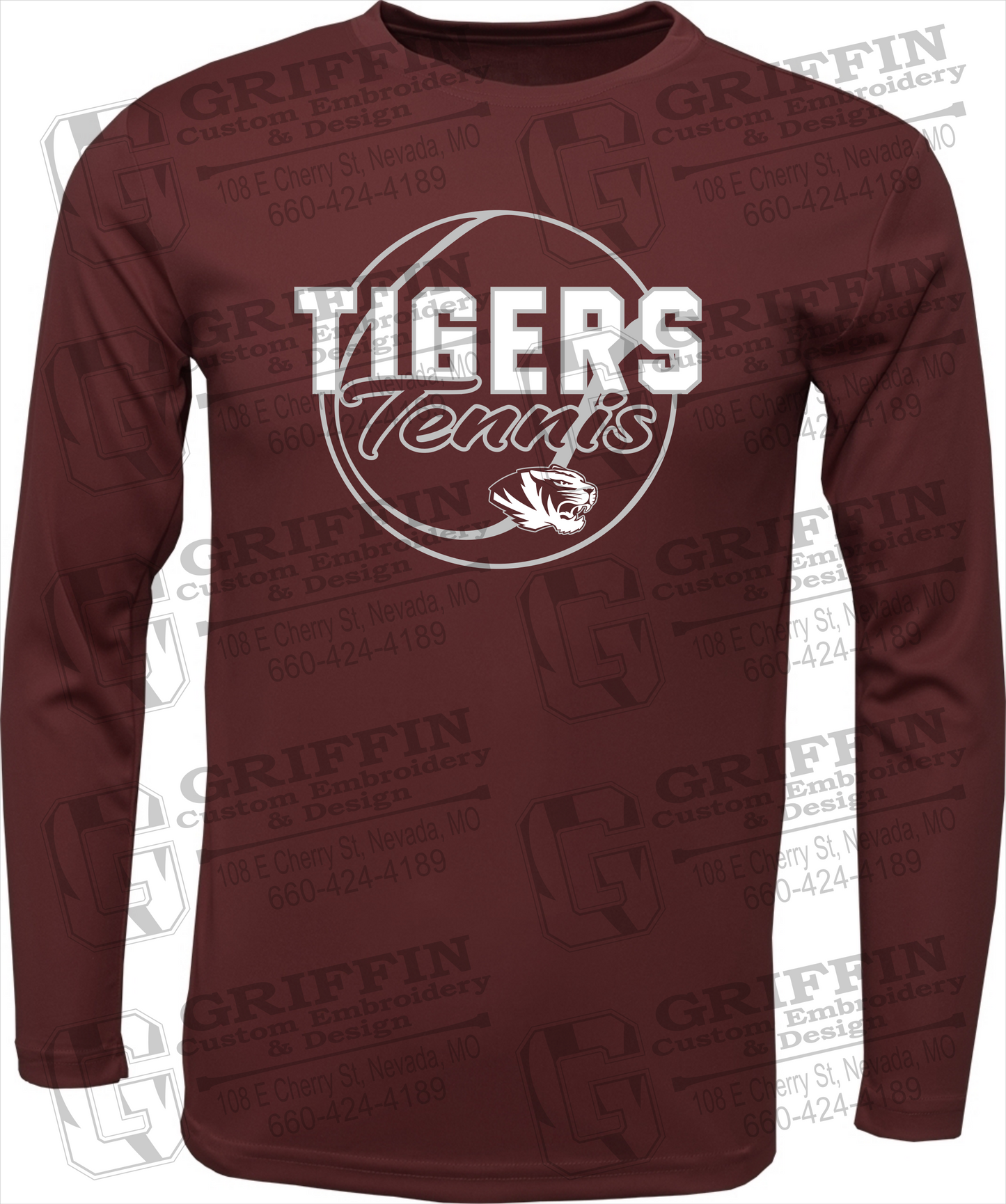 Toddler Dry-Fit Long Sleeve T-Shirt - Tennis - Nevada Tigers 23-X