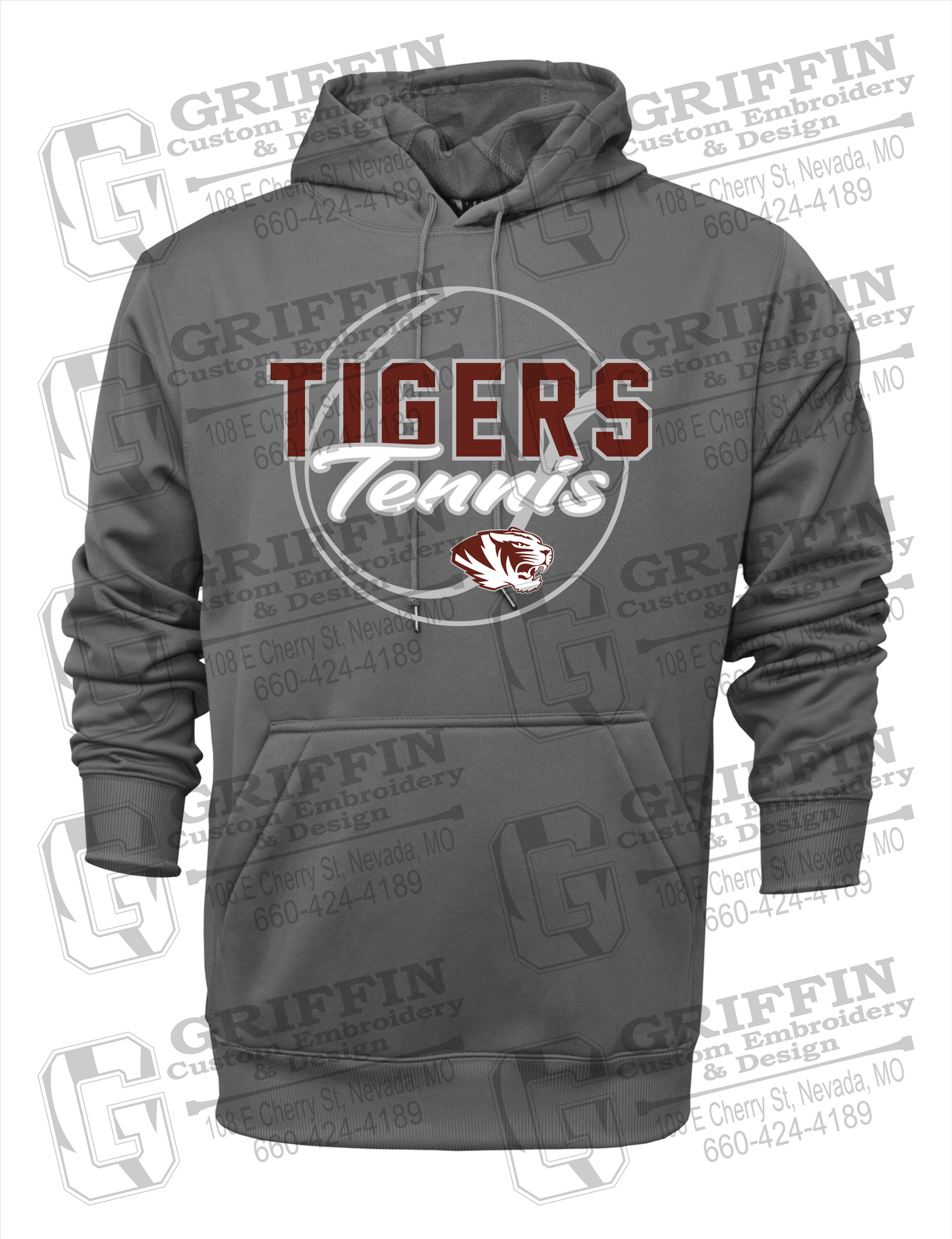Performance Fleece Hoodie - Tennis - Nevada Tigers 23-X
